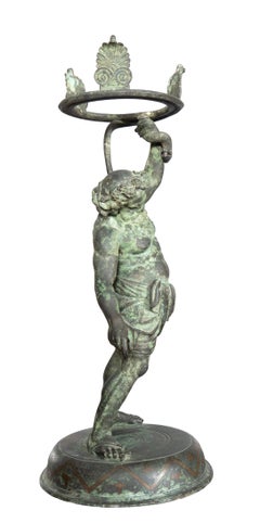 Neapolitan Grand Tour Bronze Of Silenus After The Antique