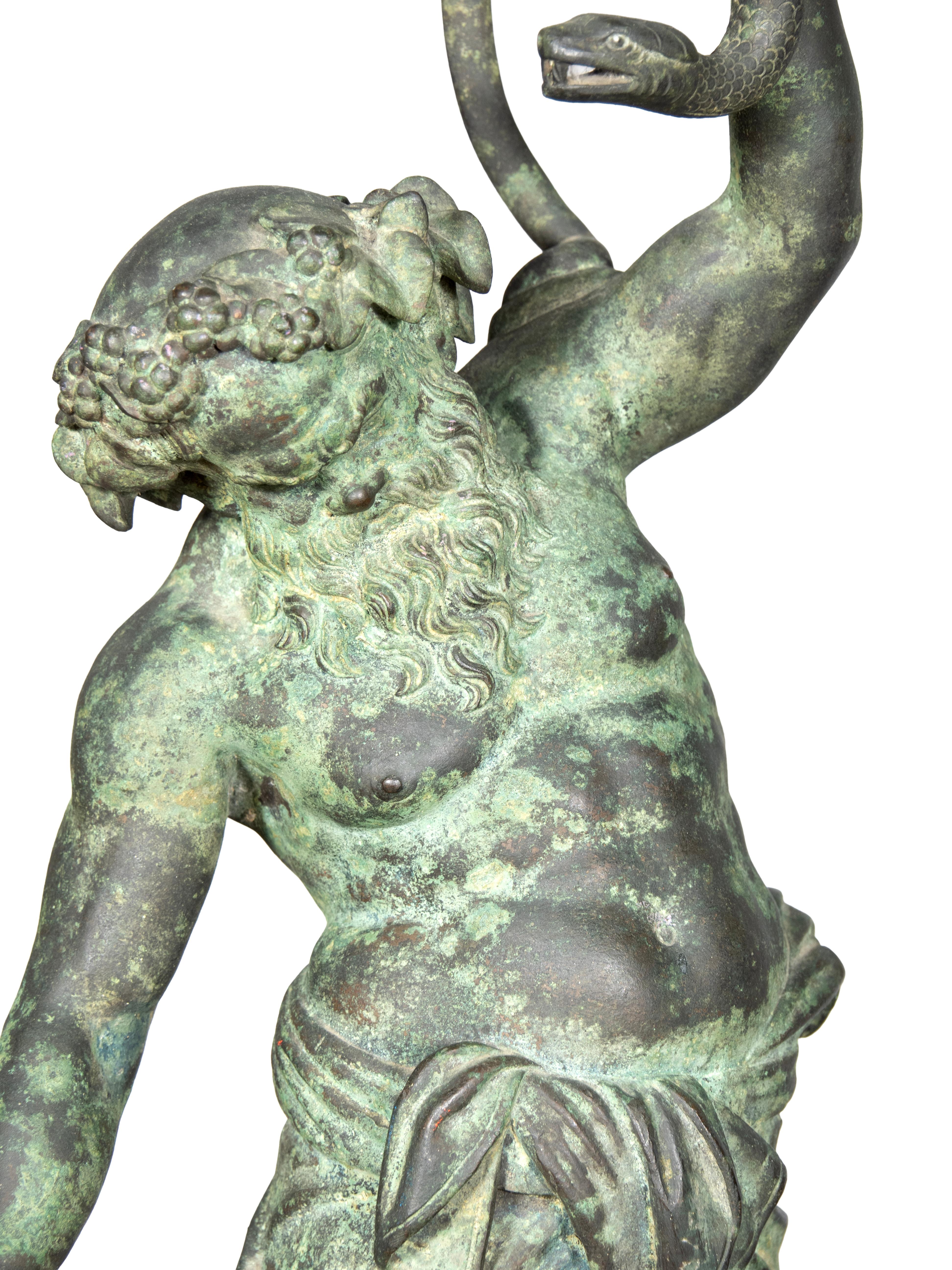 Grand Tour de Naples Bronze de Silène d'après l'antique en vente 1