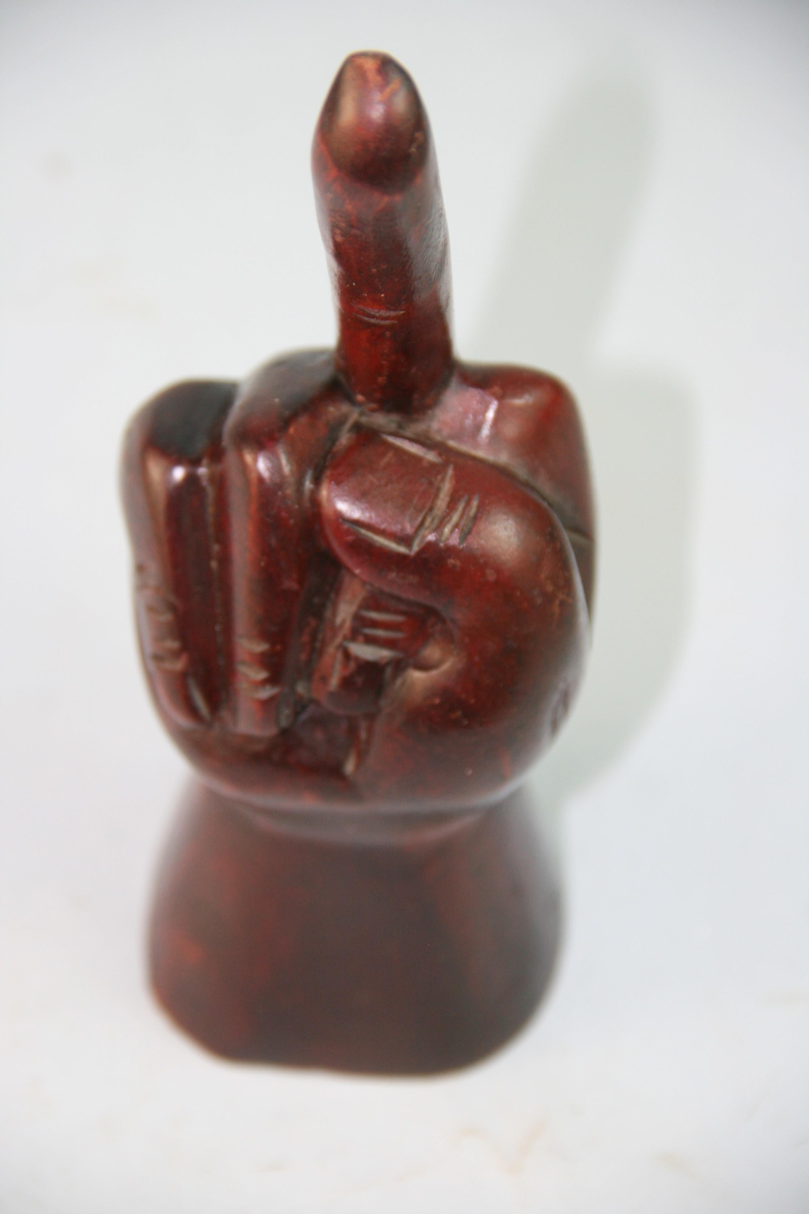 Mid-20th Century Neapolitan Italian Carved Wood Sculpture 