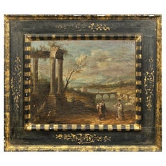 Neapolitan School, 18th Century Landscape with Ancient Ruins