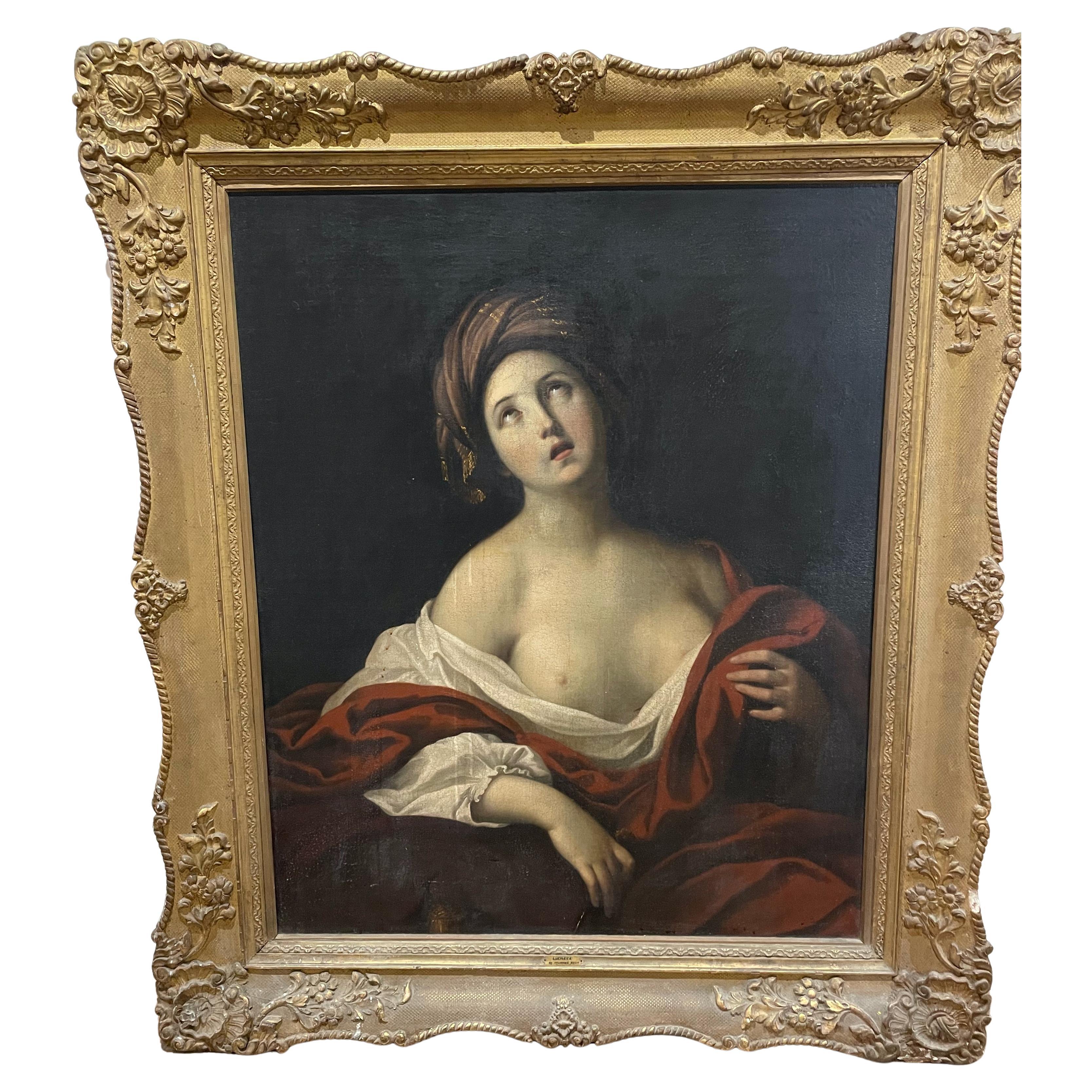 École napolitaine, début du XVIIIe siècle, "Lucretia" en vente