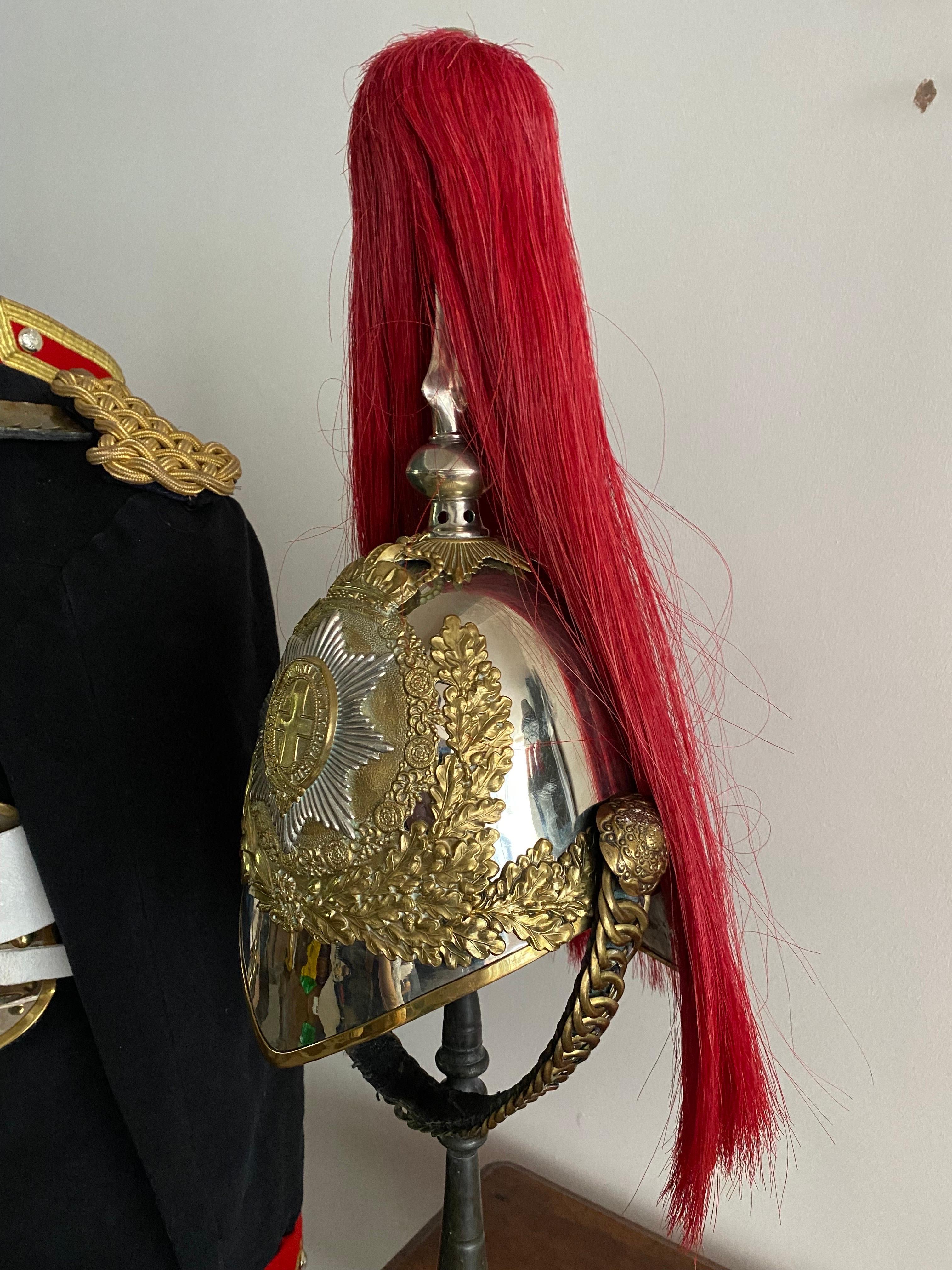 Metal Queen Elizabeth II Era Household Cavalry Uniform - The Blues and Royals