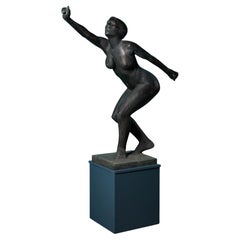 Near Life-Size Bronze Nude Statue by David Backhouse