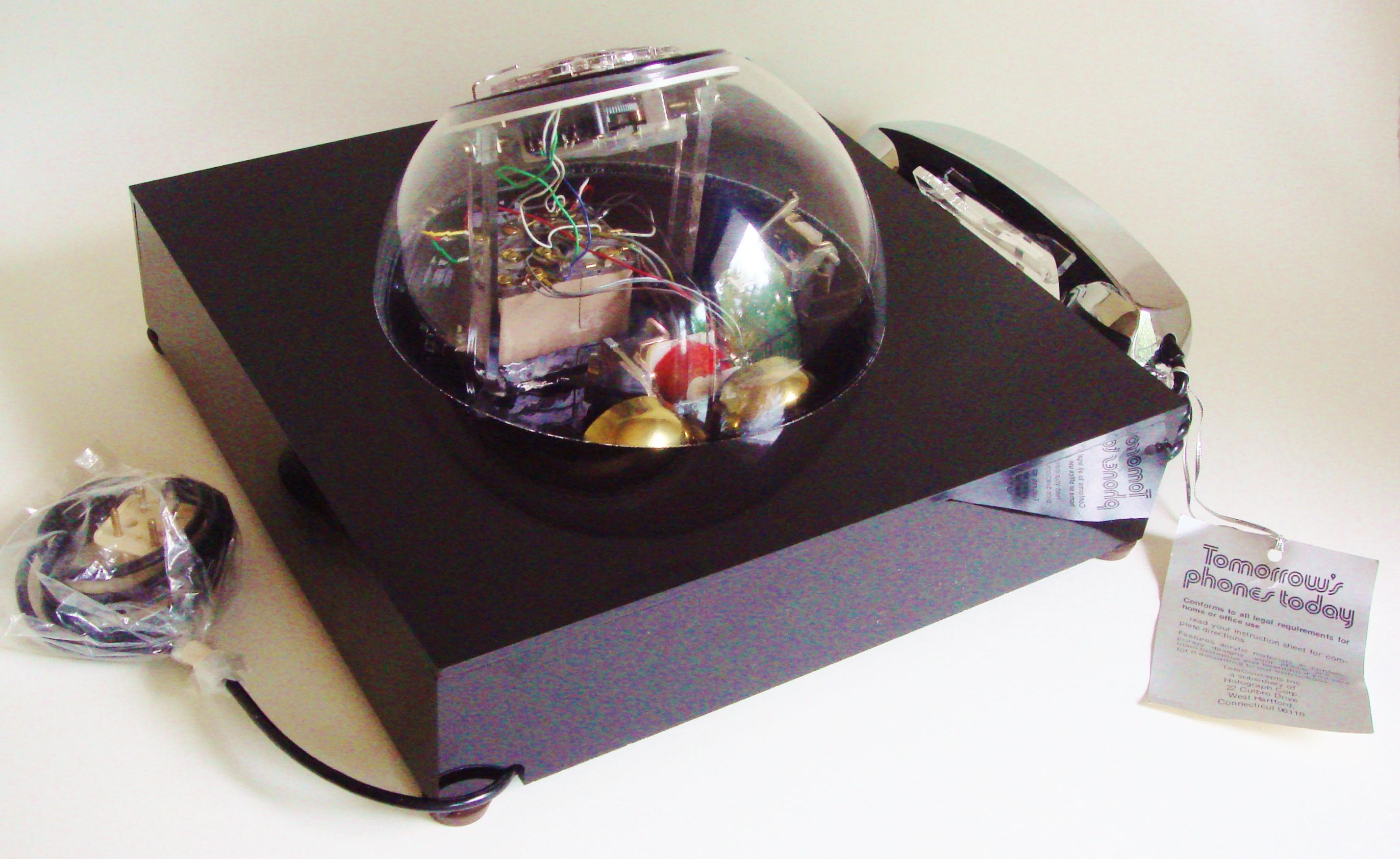 Near Mint American Space Age Rotary Zifferblatt, Teledome-Schreibtisch Telefon von TeleConcepts im Angebot 1