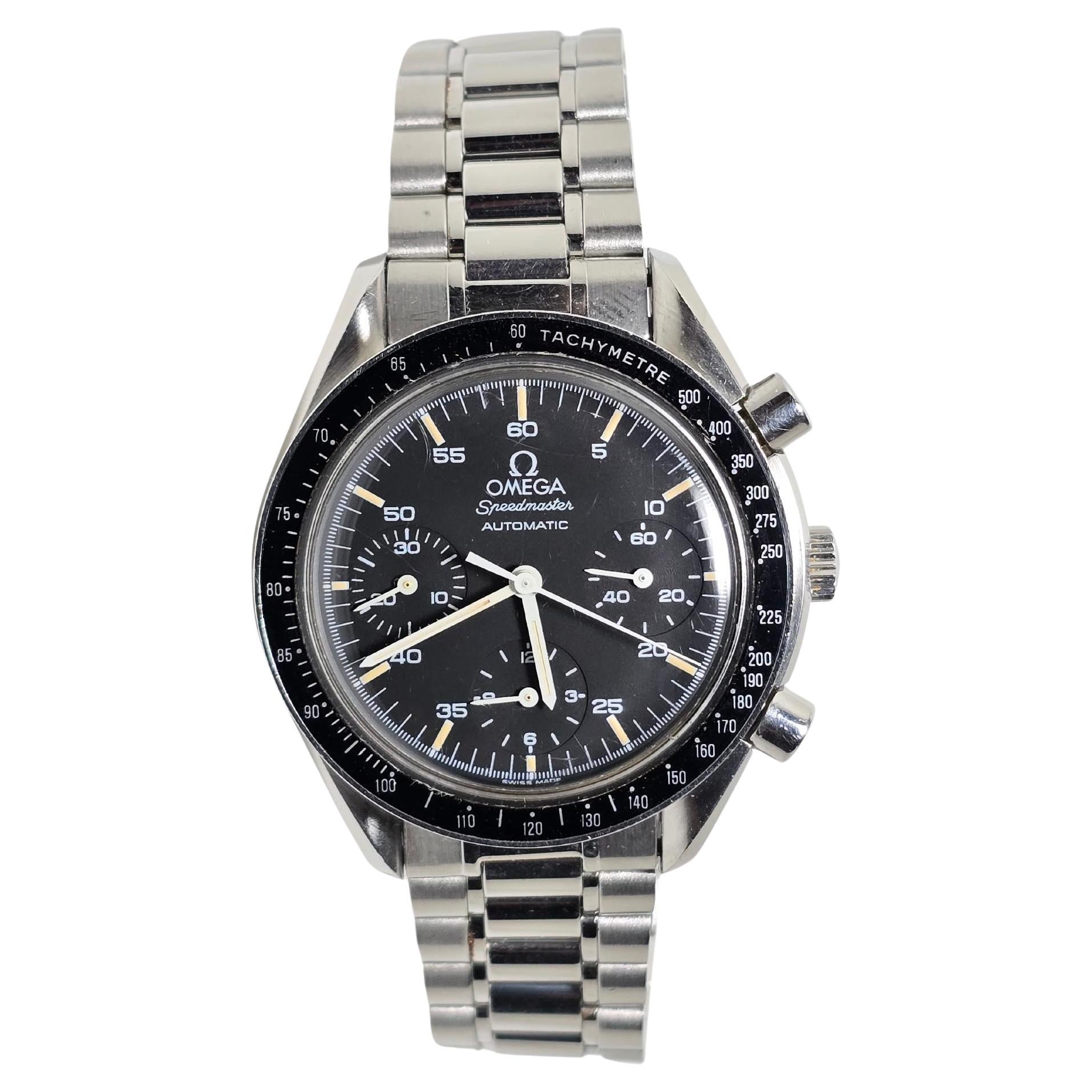 Near Mint OMEGA Speedmaster 3510.50 Chronograph Black Dial Automatic Watch