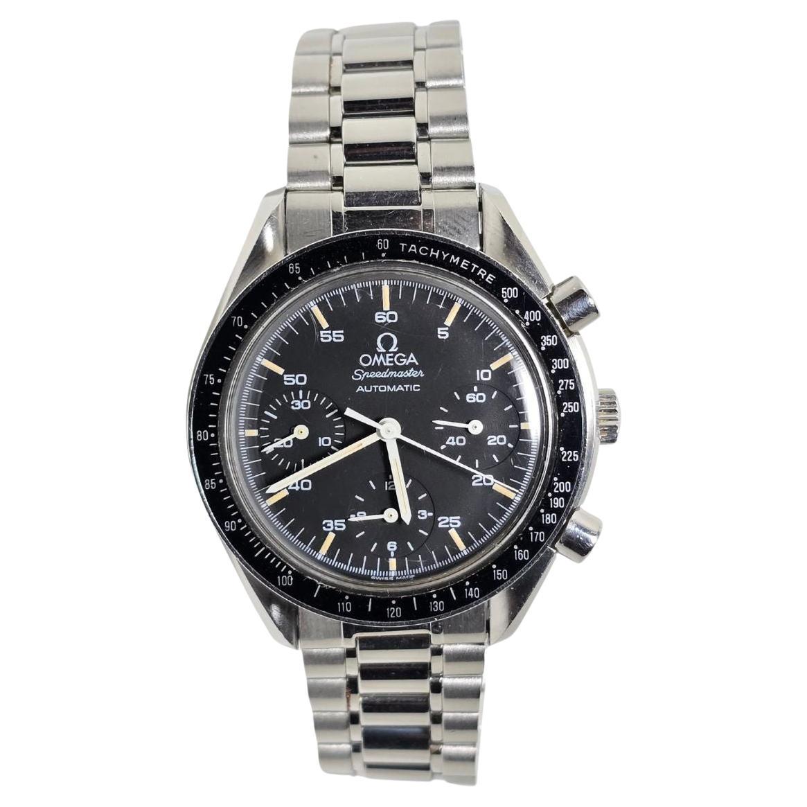 Near Mint OMEGA Speedmaster 3510.50 Chronograph Black Dial Automatic Watch