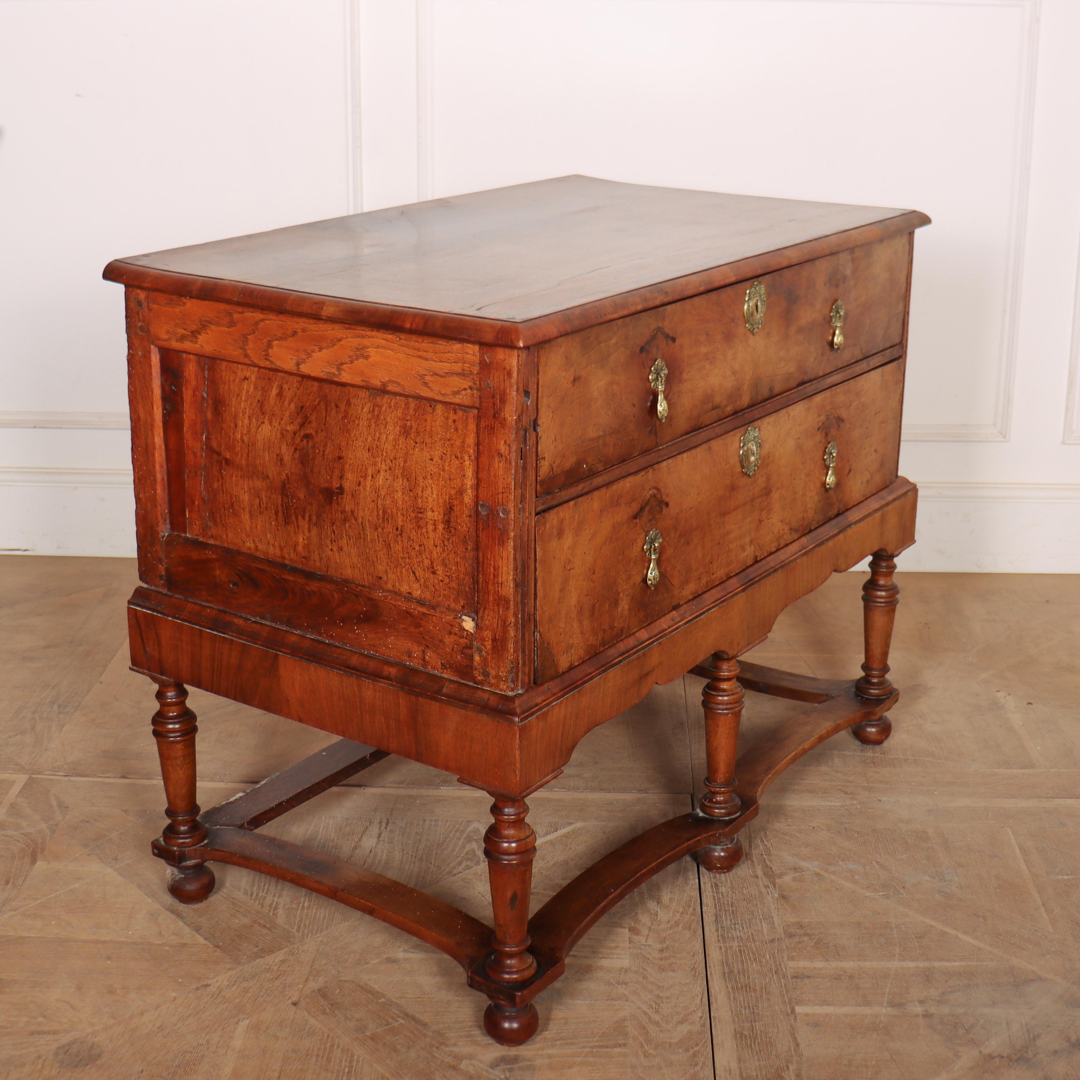 Near Pair of 18th Century Walnut Commodes For Sale 6