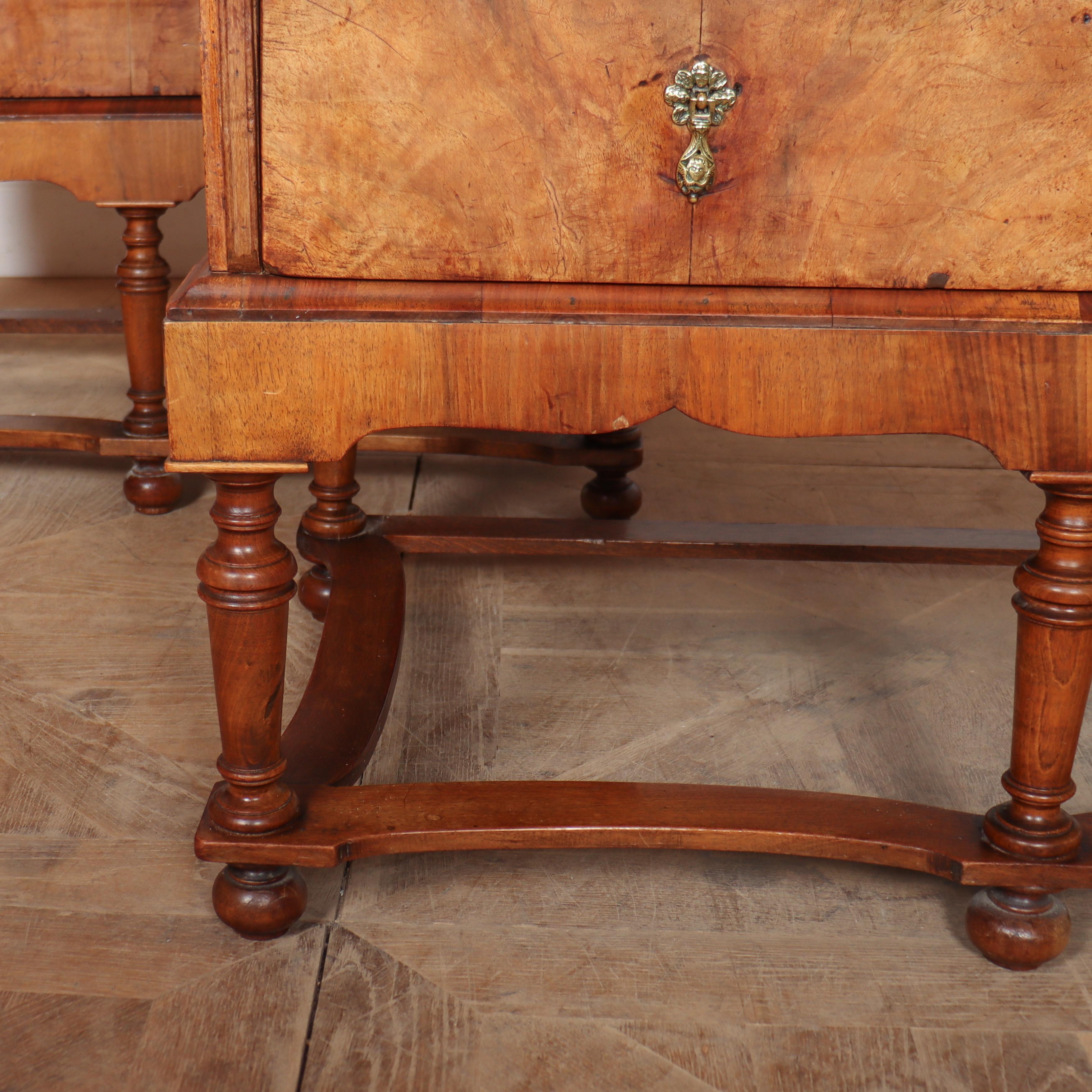 18th Century and Earlier Near Pair of 18th Century Walnut Commodes For Sale