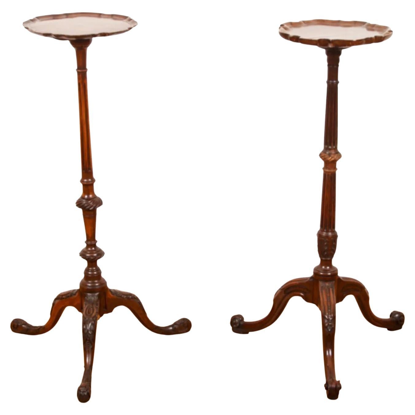 19th Century Near Pair of Drink Tables For Sale