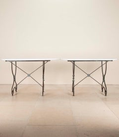 Near Pair of 19th Century French Oval Presentation Tables