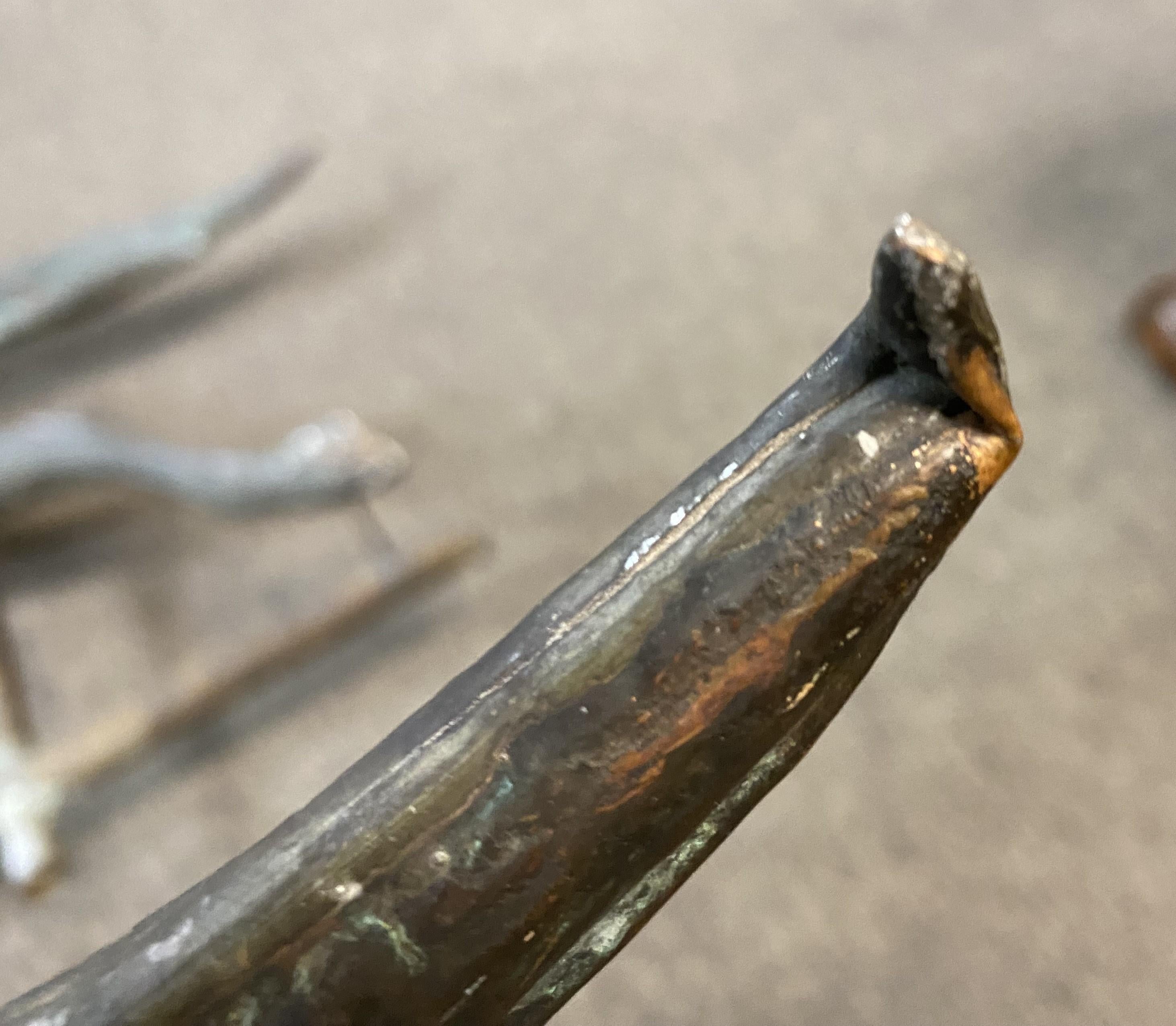 Near Pair of 20th Century Zinc & Copper Running Horse Weathervanes 14