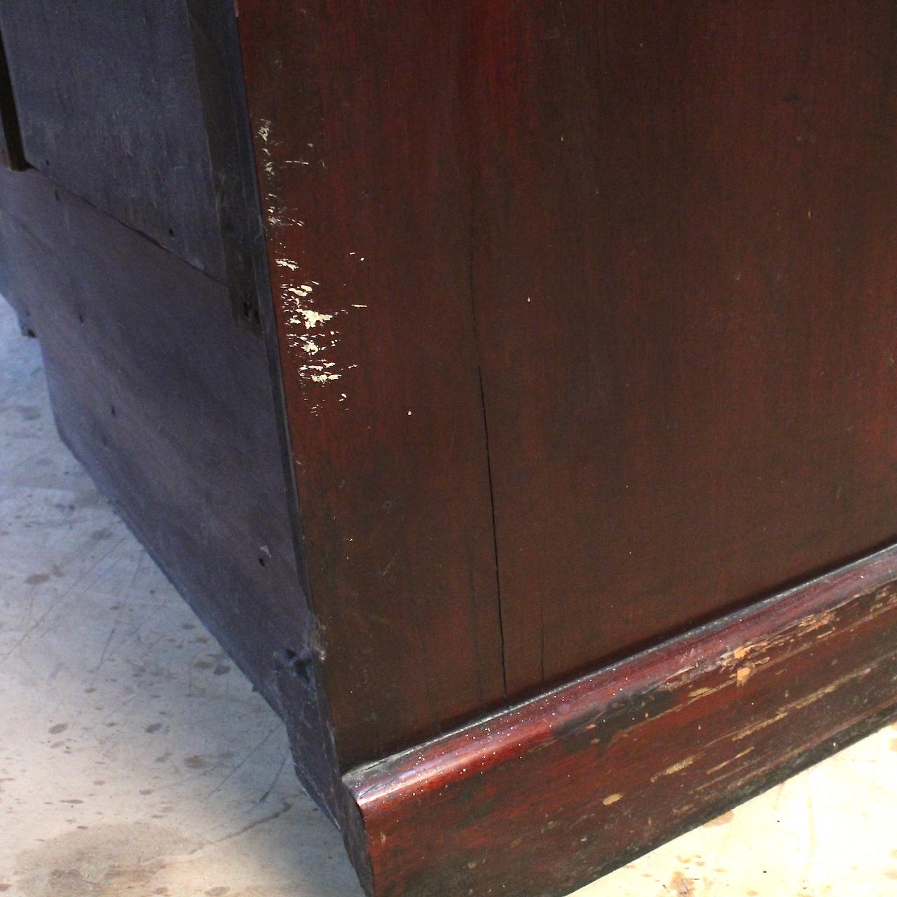 Near Pair of 9' Georgian Style Mütter Museum Mahogany Library Display Cabinets 14