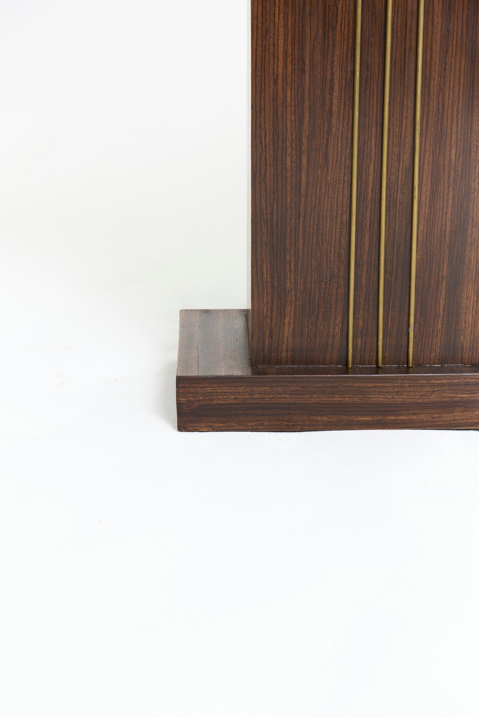 Near Pair of Art Deco Console Tables For Sale 5