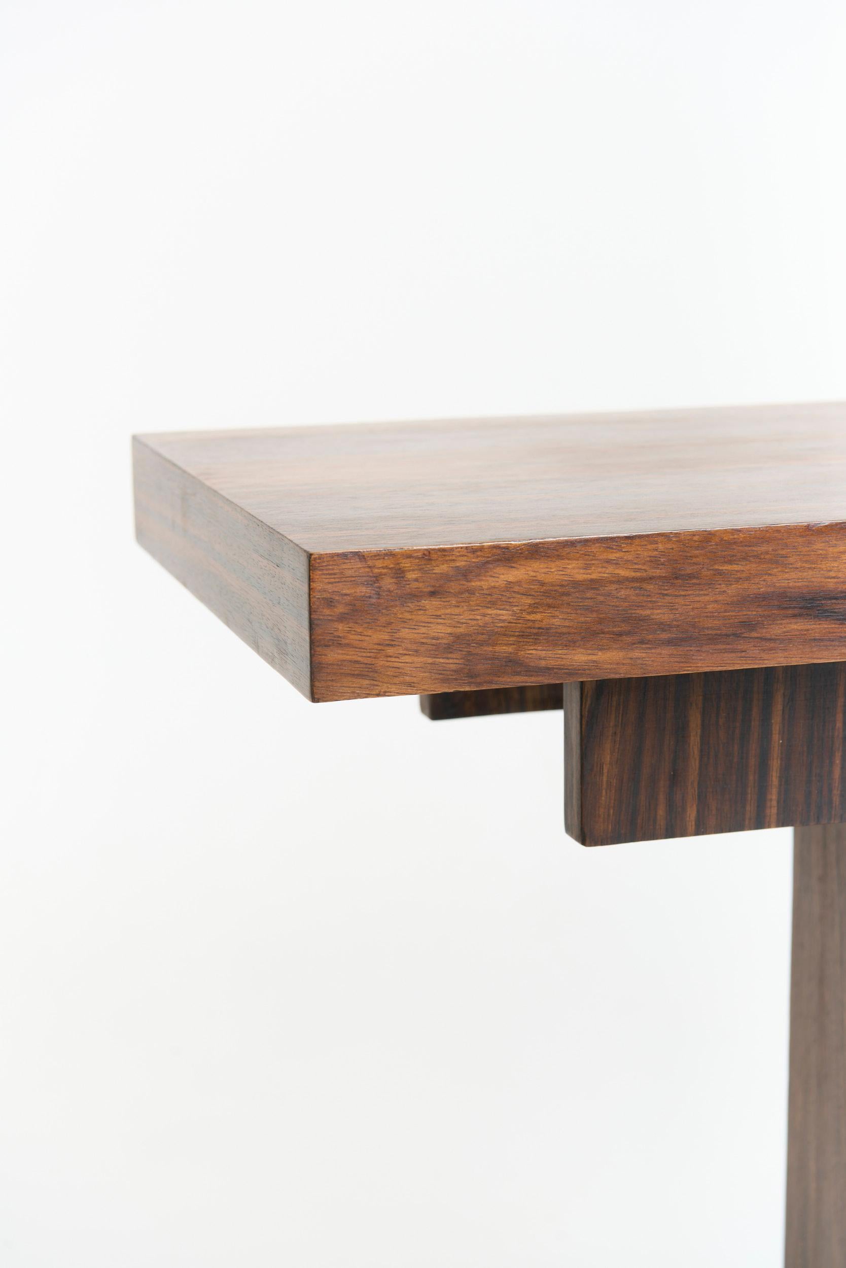 Near Pair of Art Deco Console Tables For Sale 8