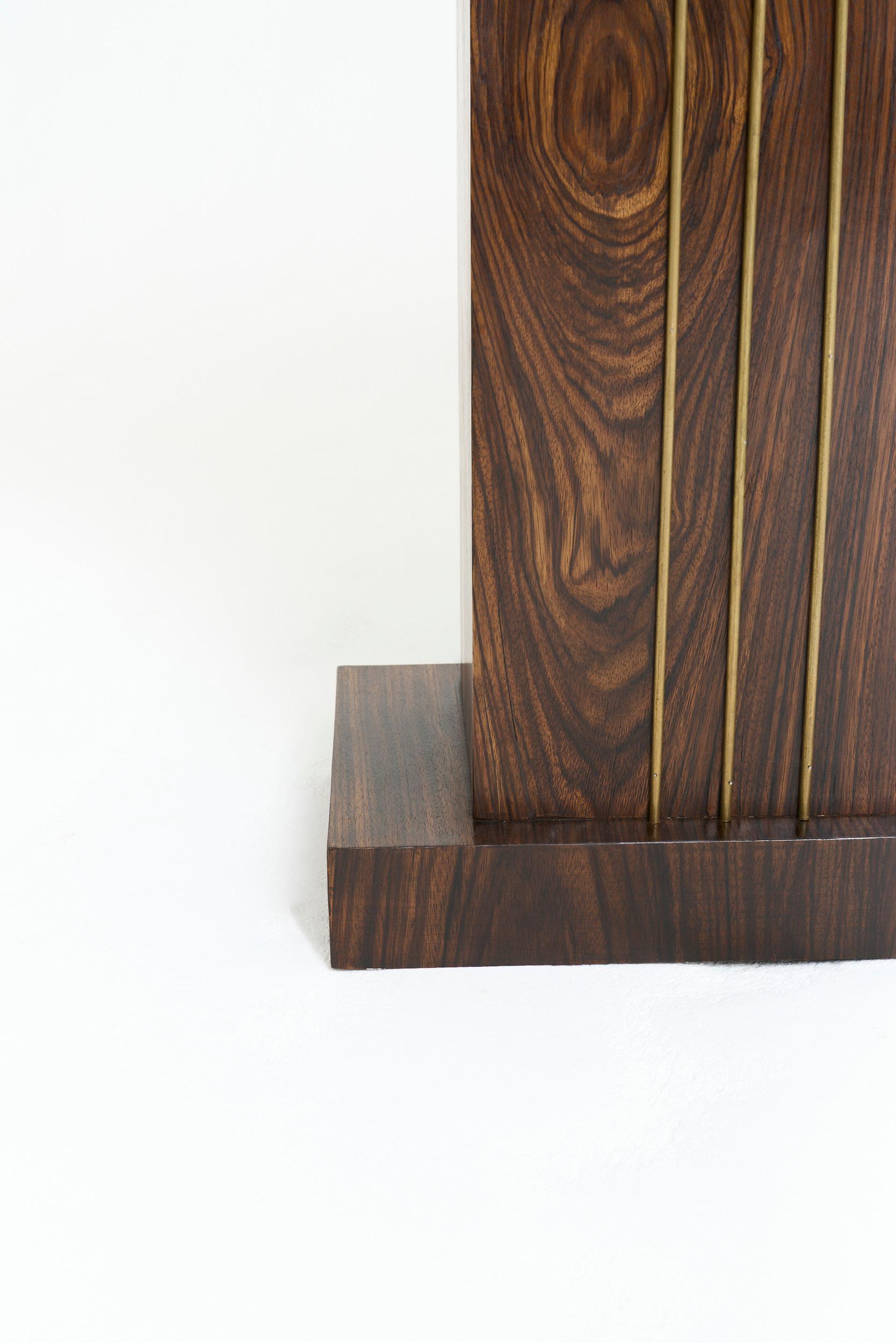 Near Pair of Art Deco Console Tables For Sale 9