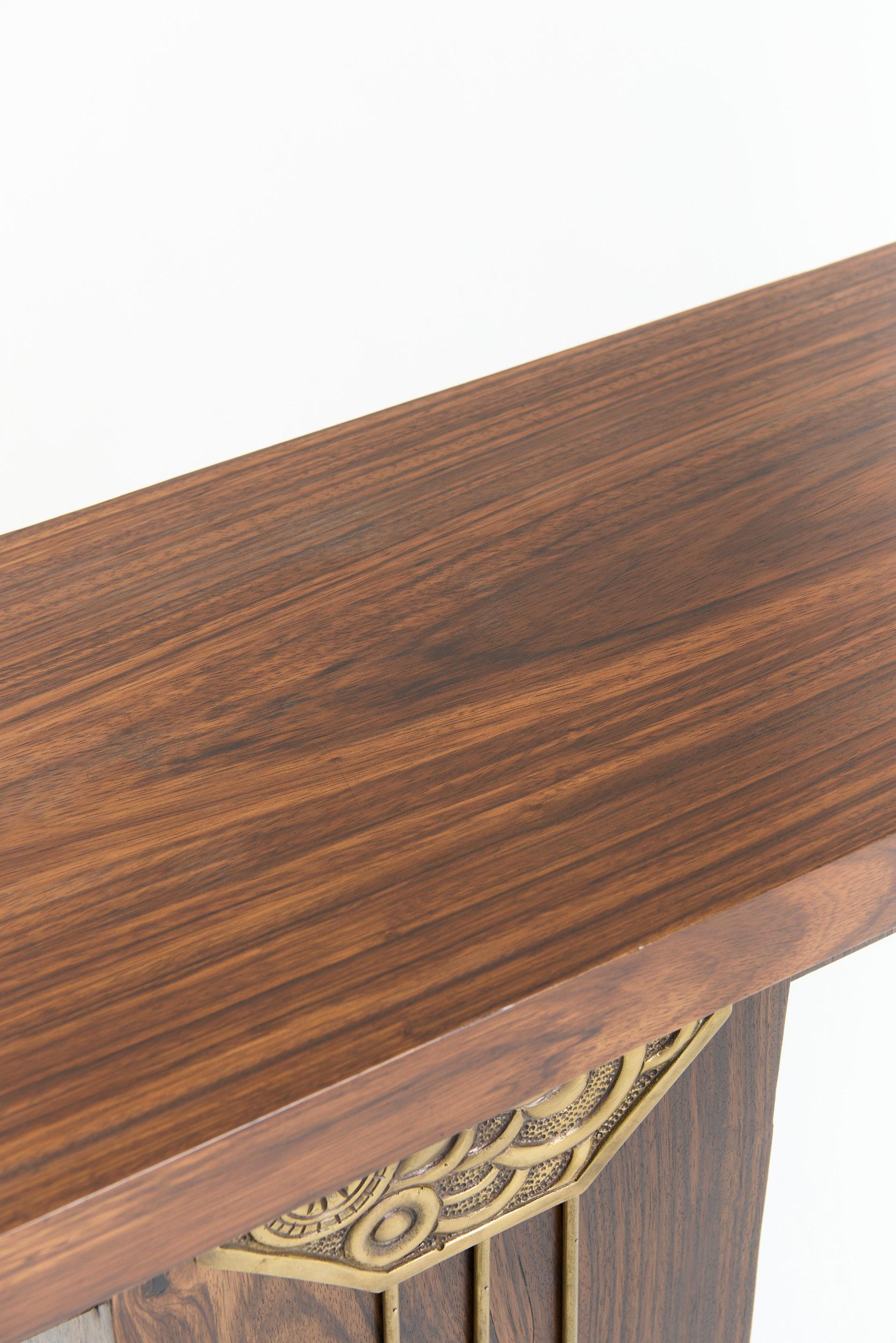 Near Pair of Art Deco Console Tables For Sale 10