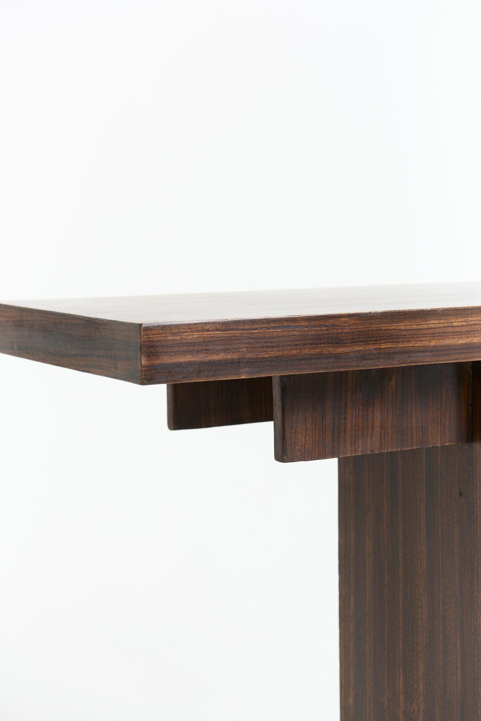 Near Pair of Art Deco Console Tables For Sale 1