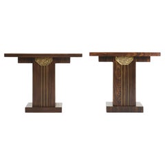 Near Pair of Art Deco Console Tables