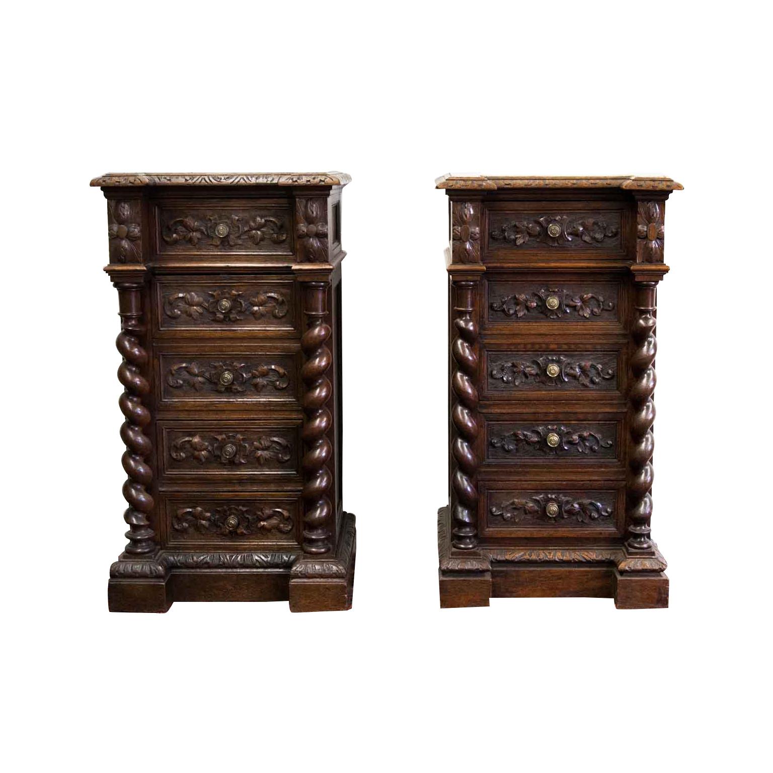 English MarbleTop Chest at 1stDibs