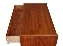 Near pair of Danish 1970s teak chest of drawers