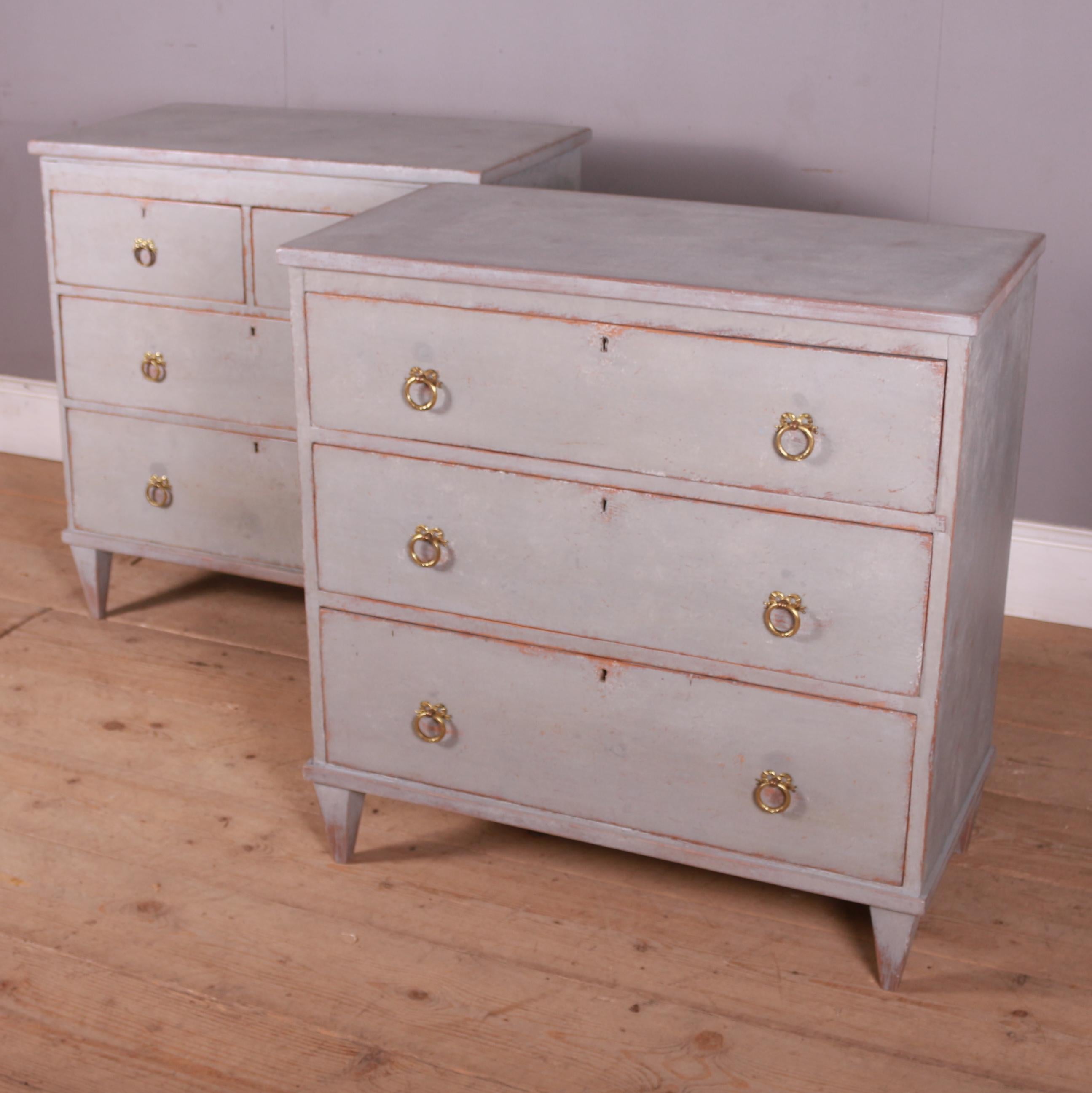 Near pair of 19th C English painted chest of drawers. 1840

Reference: 7393

Dimensions
32 inches (81 cms) Wide
17 inches (43 cms) Deep
33 inches (84 cms) High.