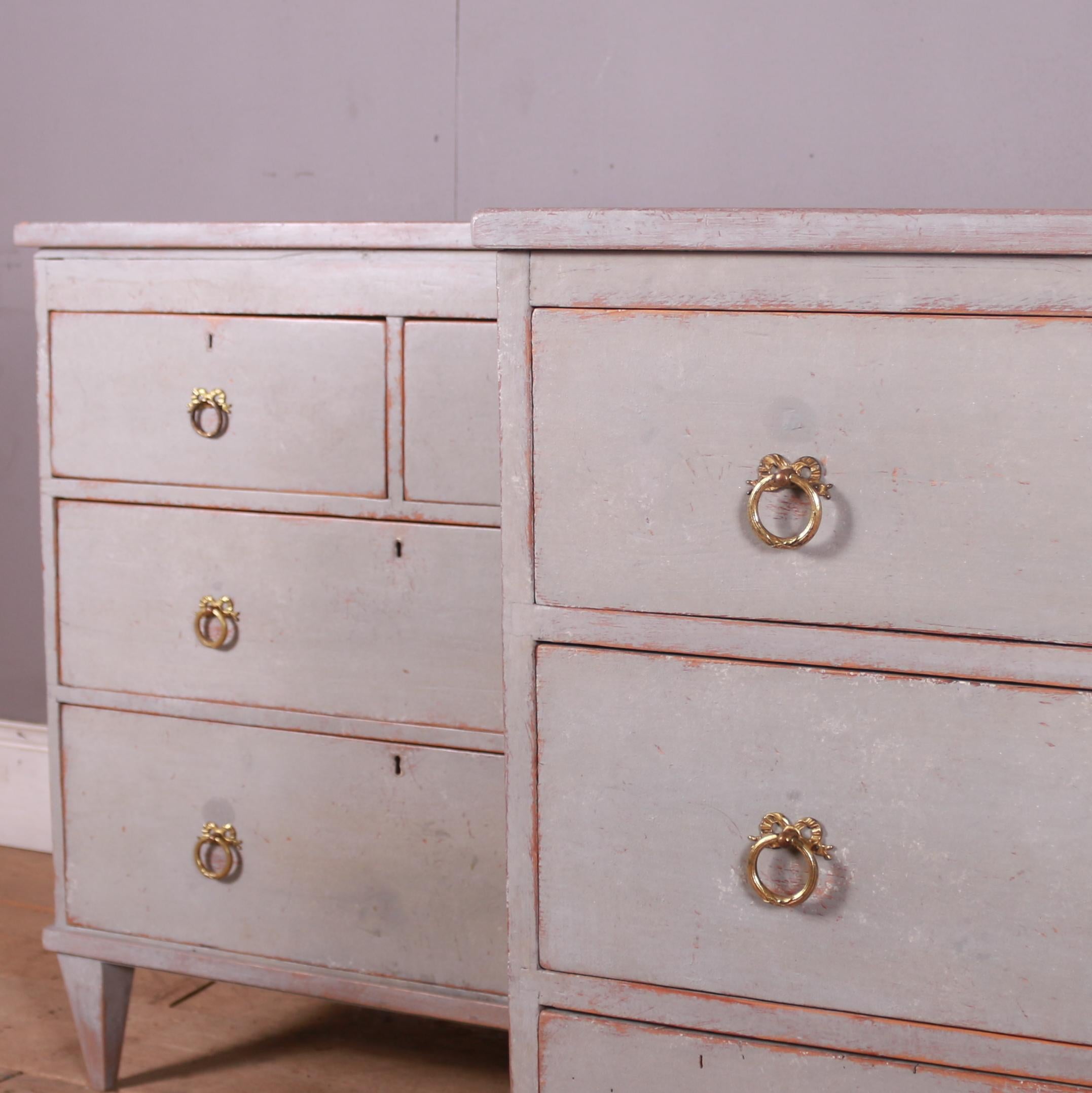 Victorian Near Pair of English Chest of Drawers