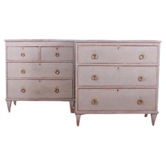 Near Pair of English Chest of Drawers