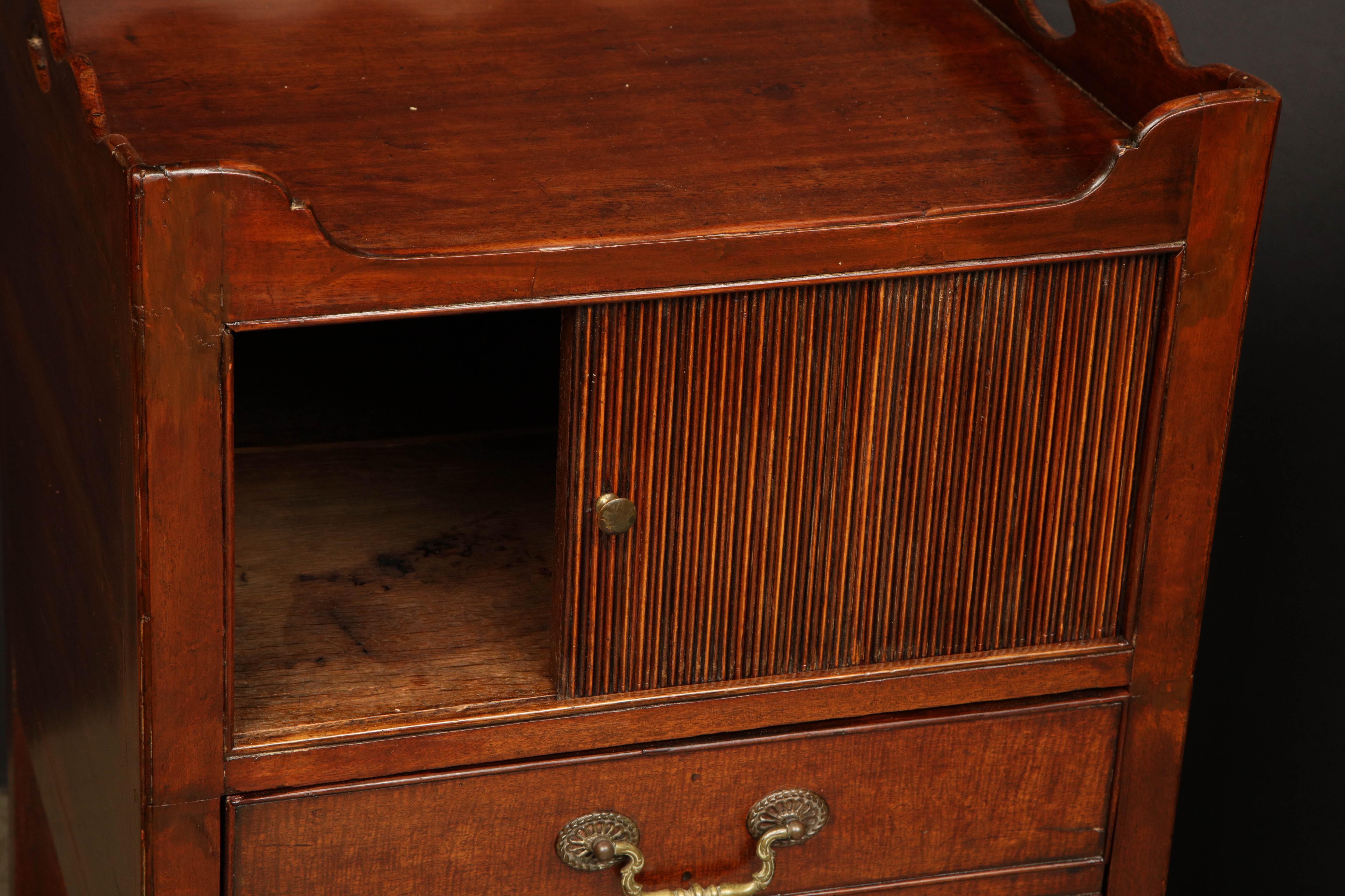 English Near Pair of George III Bedside Commodes