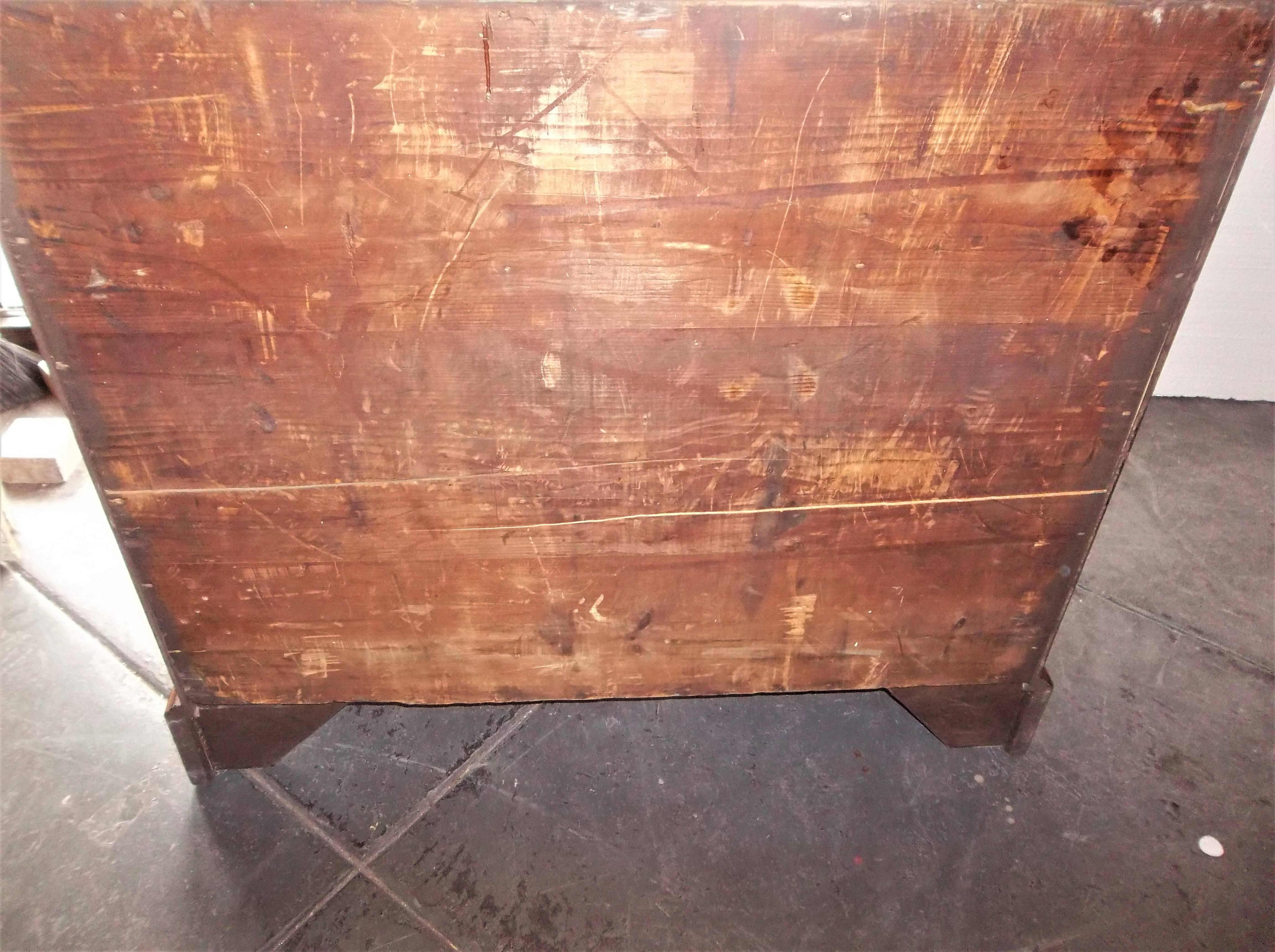 Near Pair of George III Style Highly Figured Walnut Chests of Drawers 10