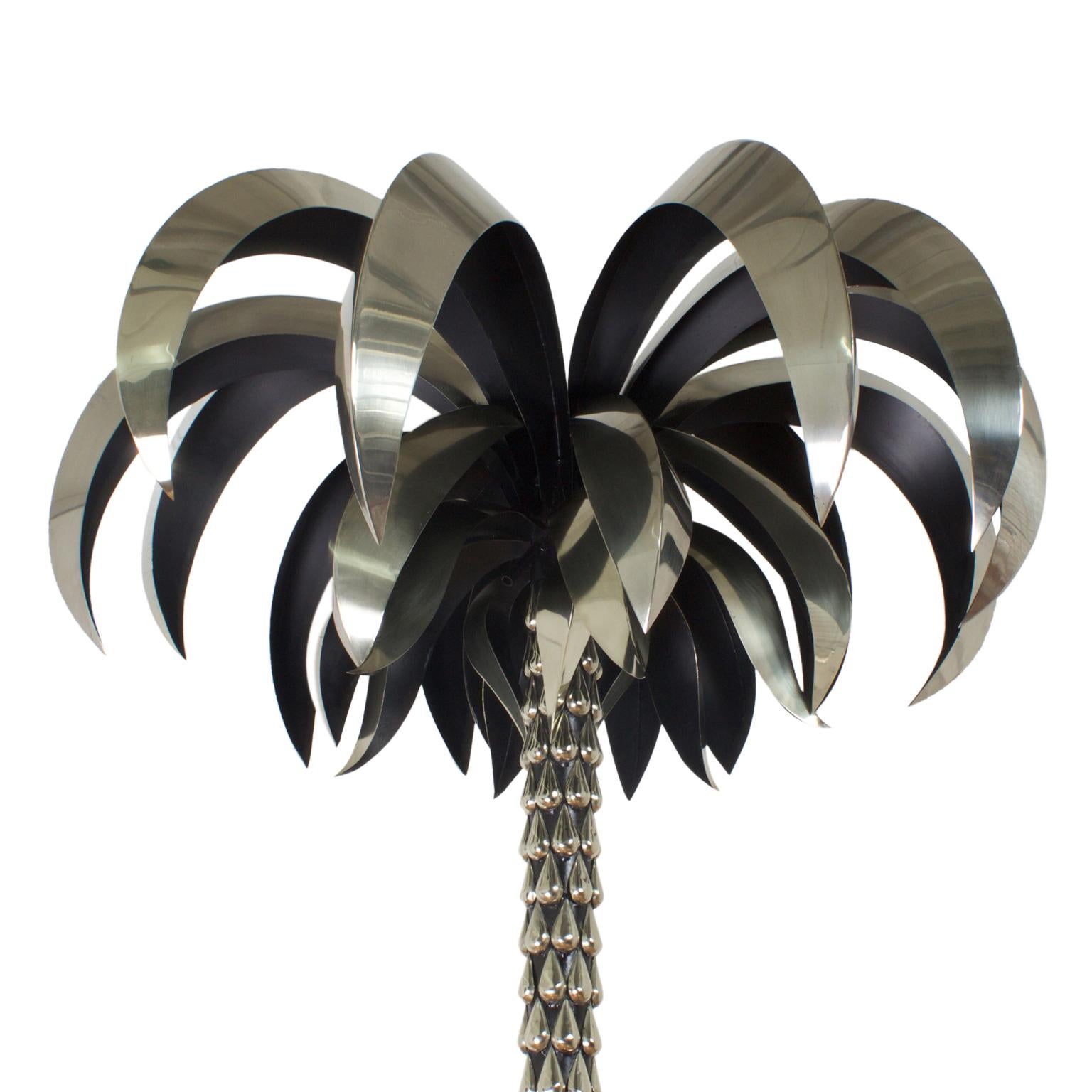 Near Pair of Midcentury Anthony Redmile Life-Size Metal Palm Trees 2