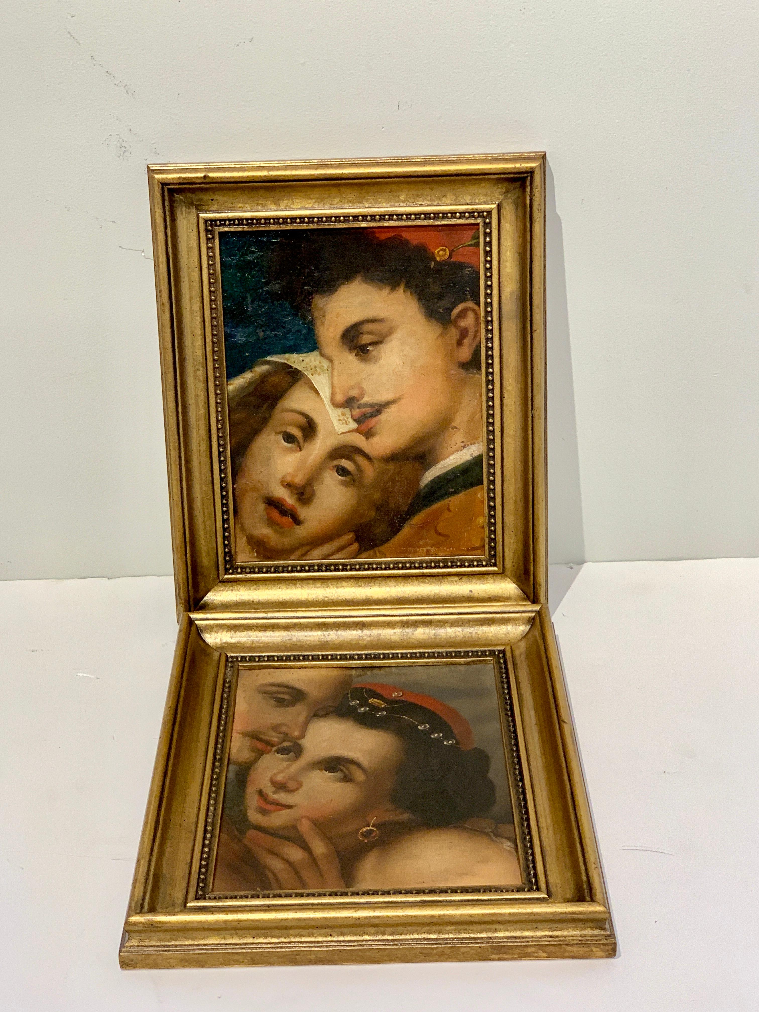 Near Pair of Old Master Romantic Portraits For Sale 6
