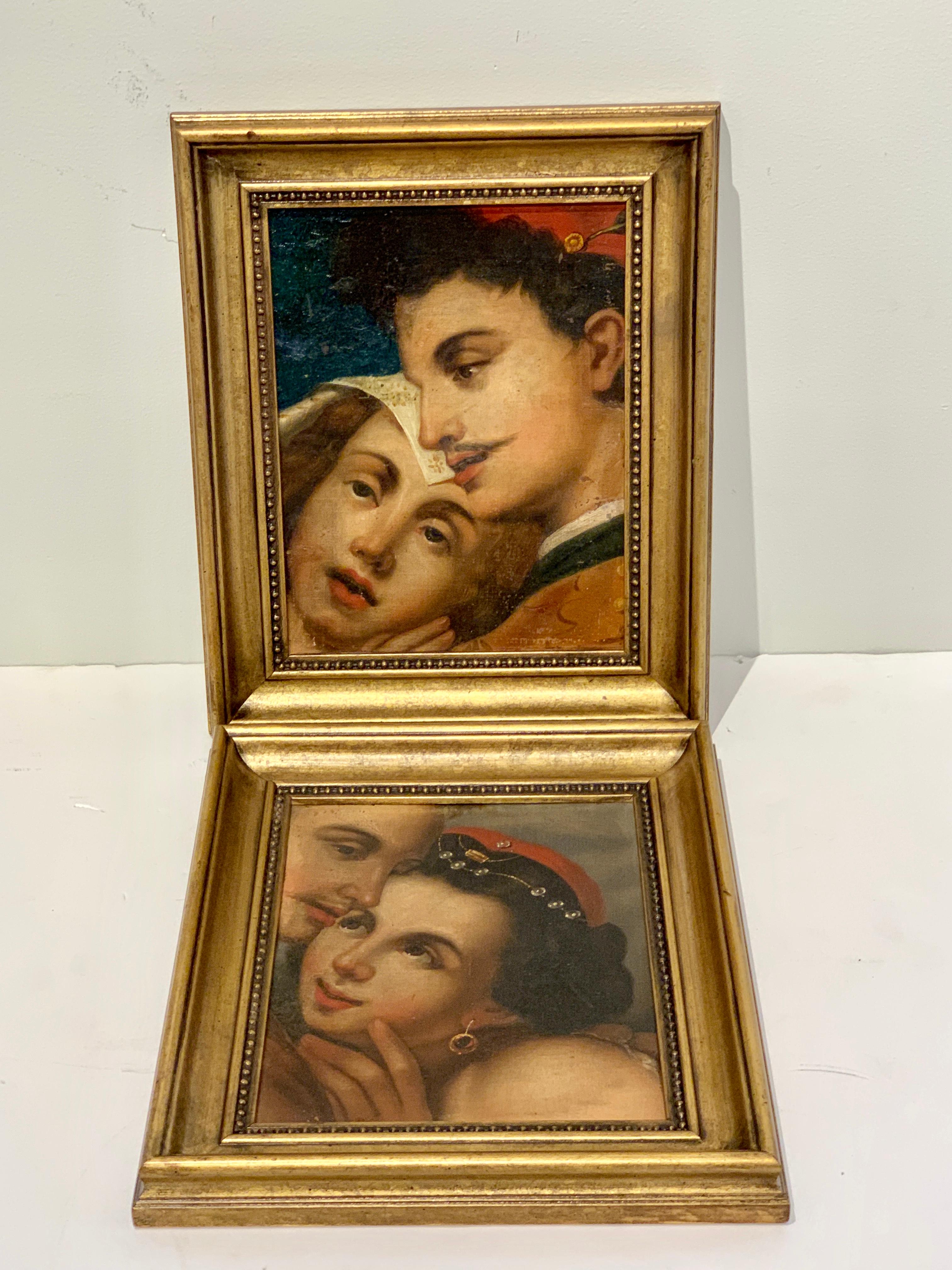 Near Pair of Old Master Romantic Portraits For Sale 7