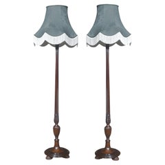 Antique Near pair of standard lamps