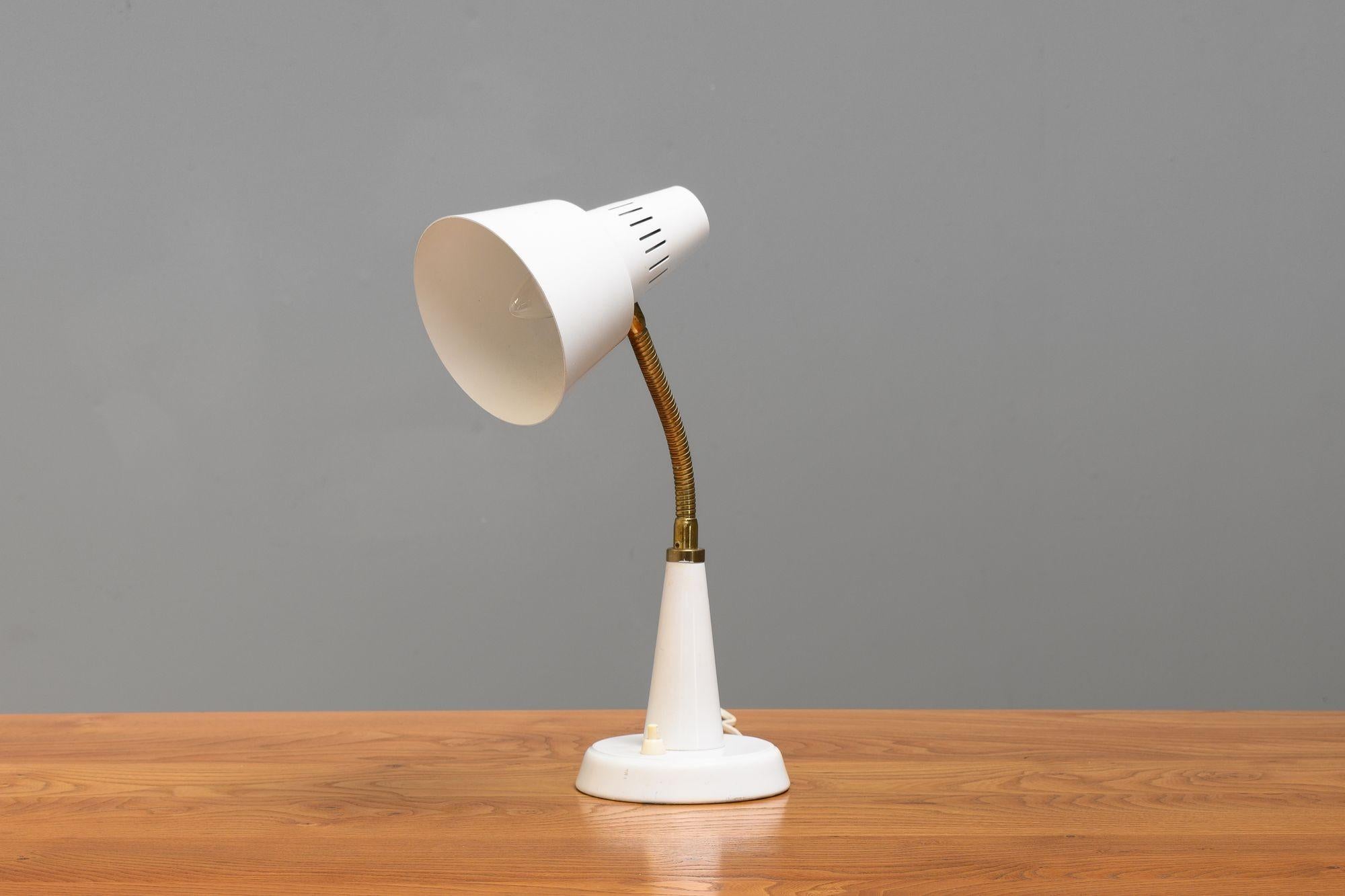 Near Pair of Swedish Mid-Century Lamps For Sale 8