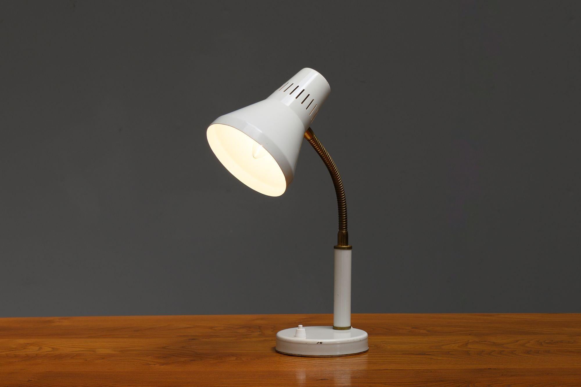 Near Pair of Swedish Mid-Century Lamps For Sale 9