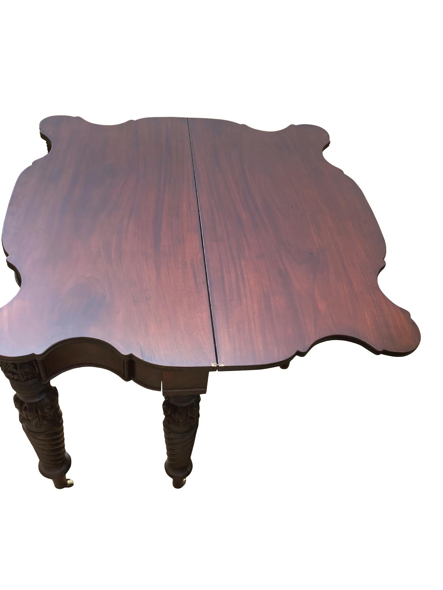Near-Pair Set of American Federal Card Tables For Sale 7