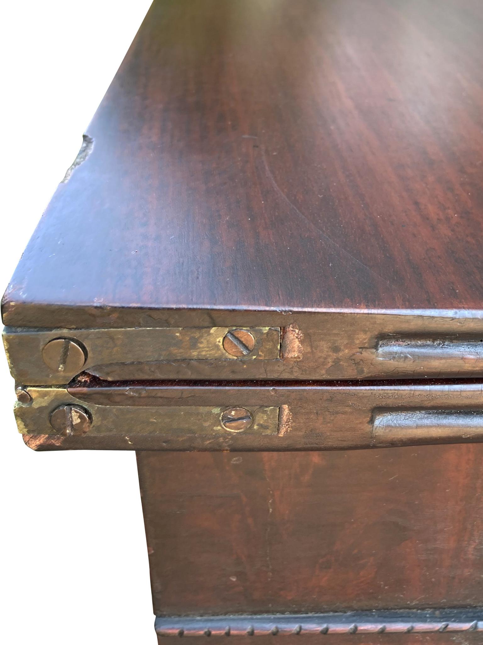 Early 19th Century Near-Pair Set of American Federal Card Tables For Sale