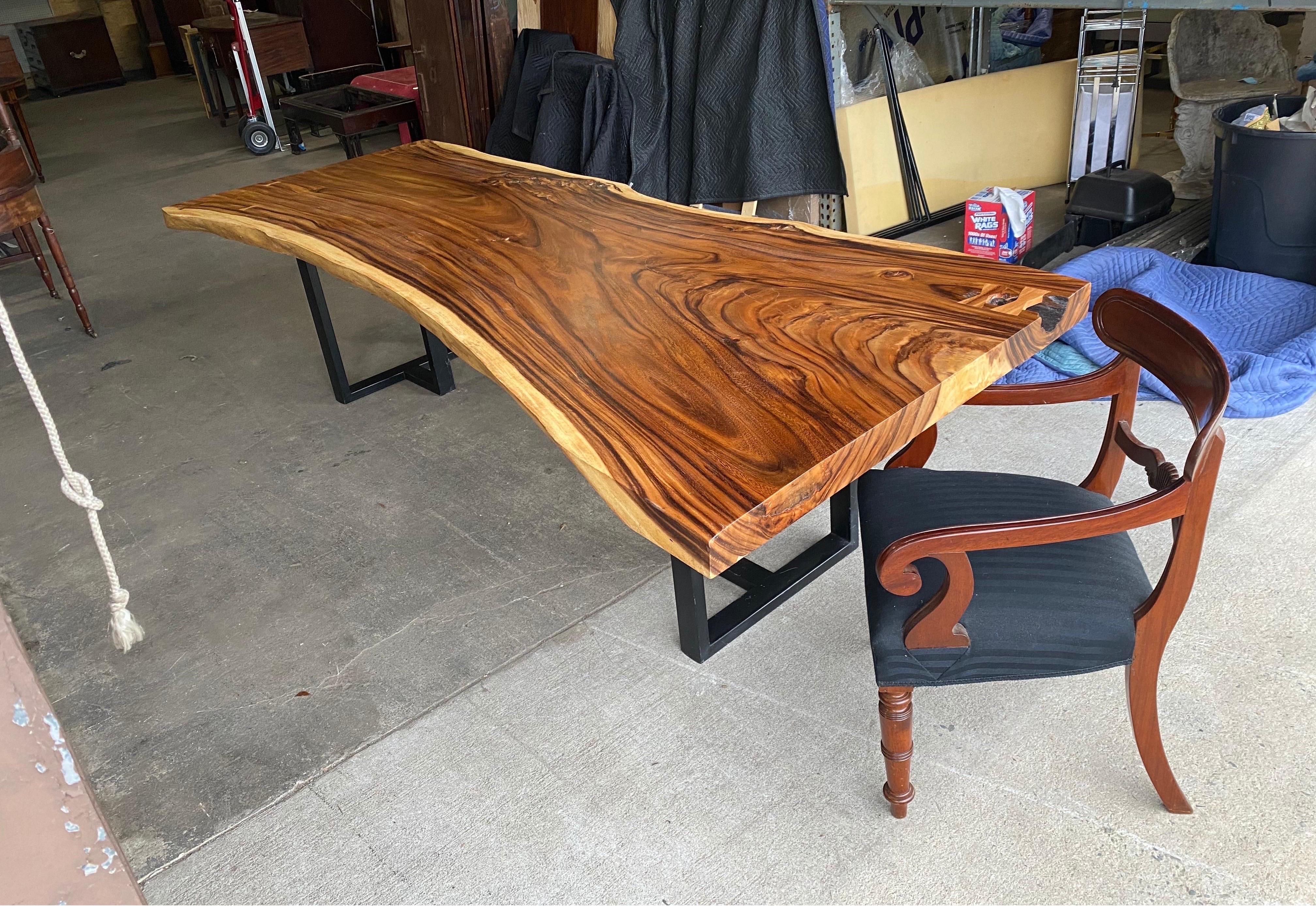 Live Edge Walnut Table or Desk For Sale 2