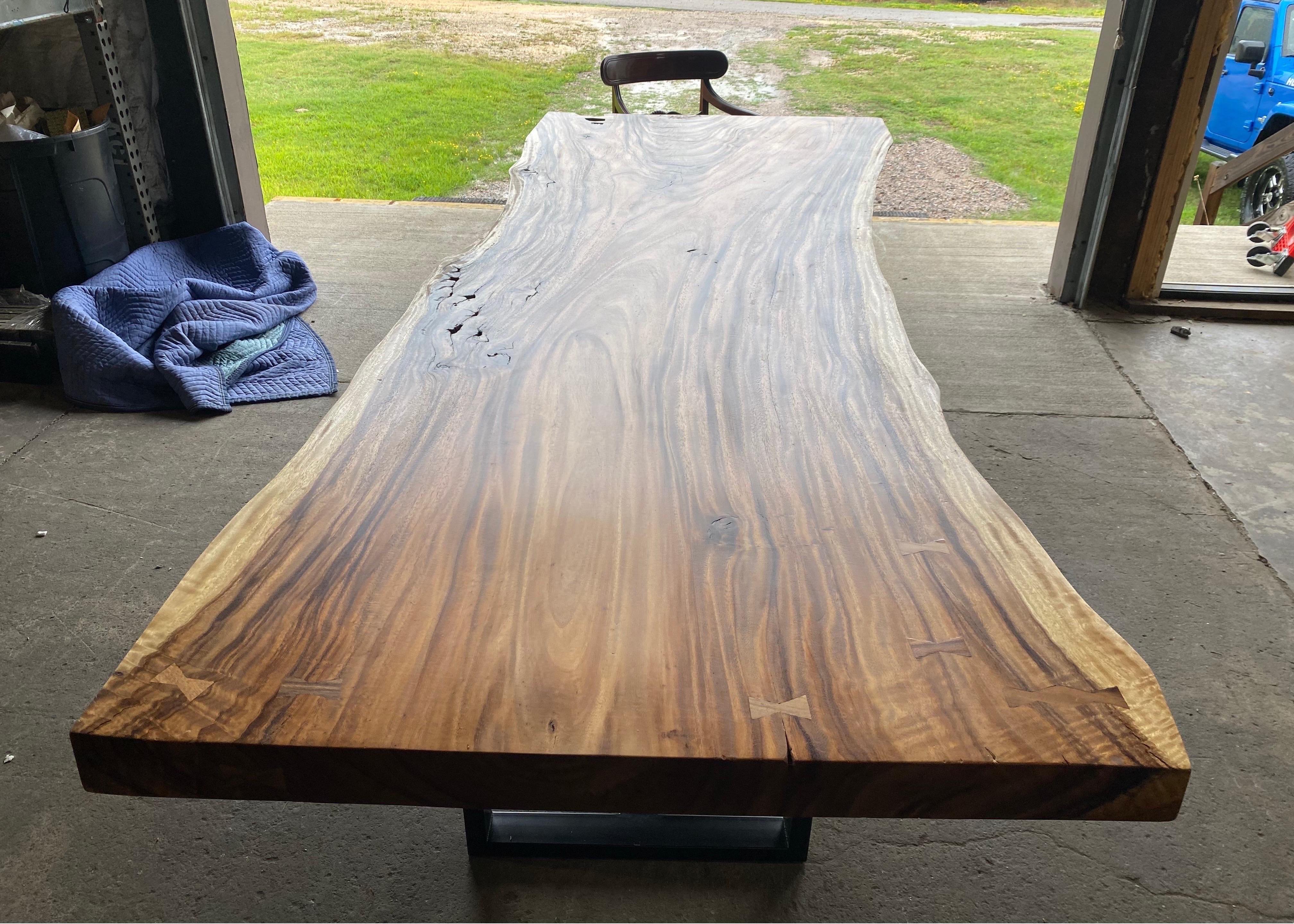 Live Edge Walnut Table or Desk For Sale 3