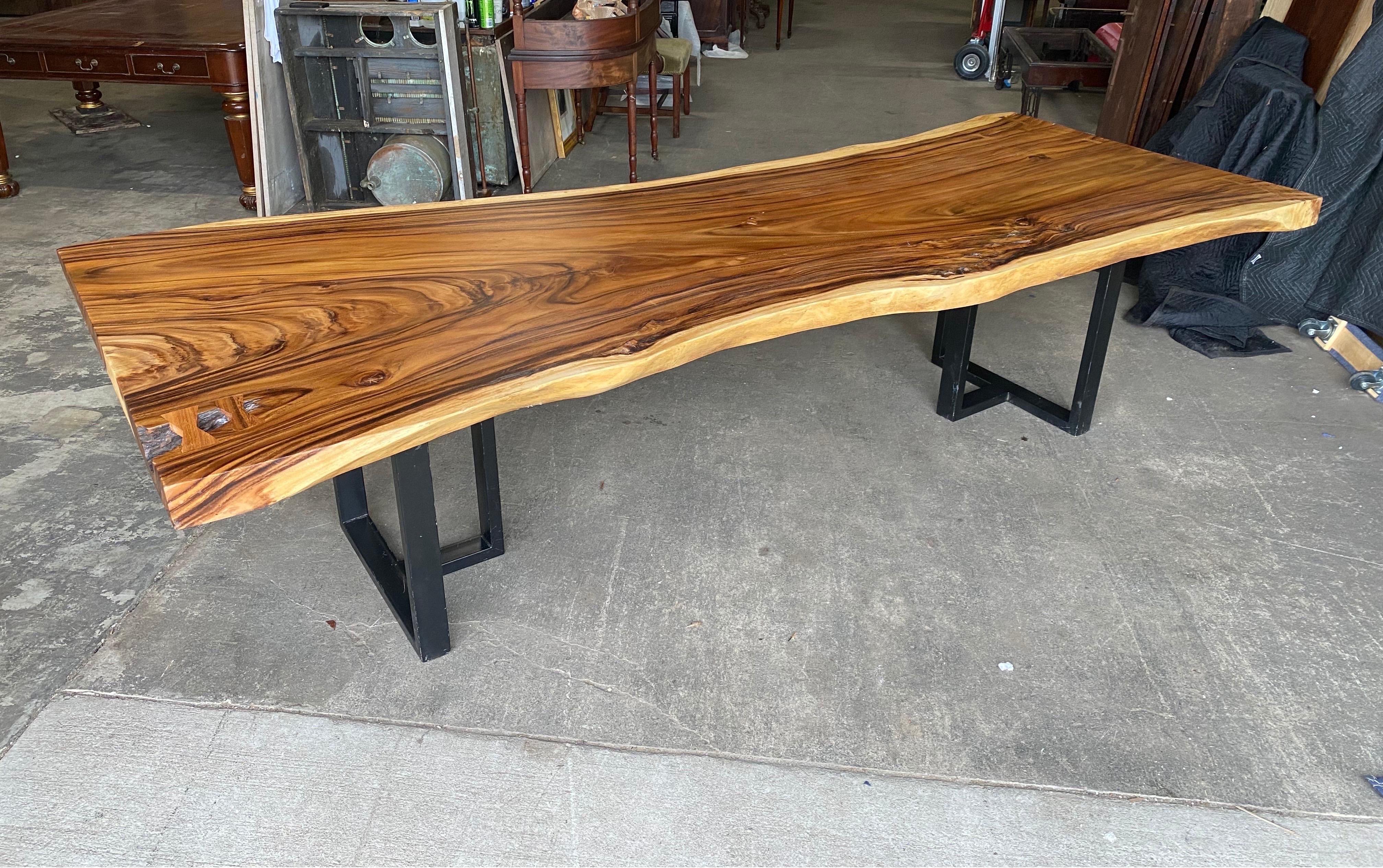 Live Edge Walnut Table or Desk For Sale 8