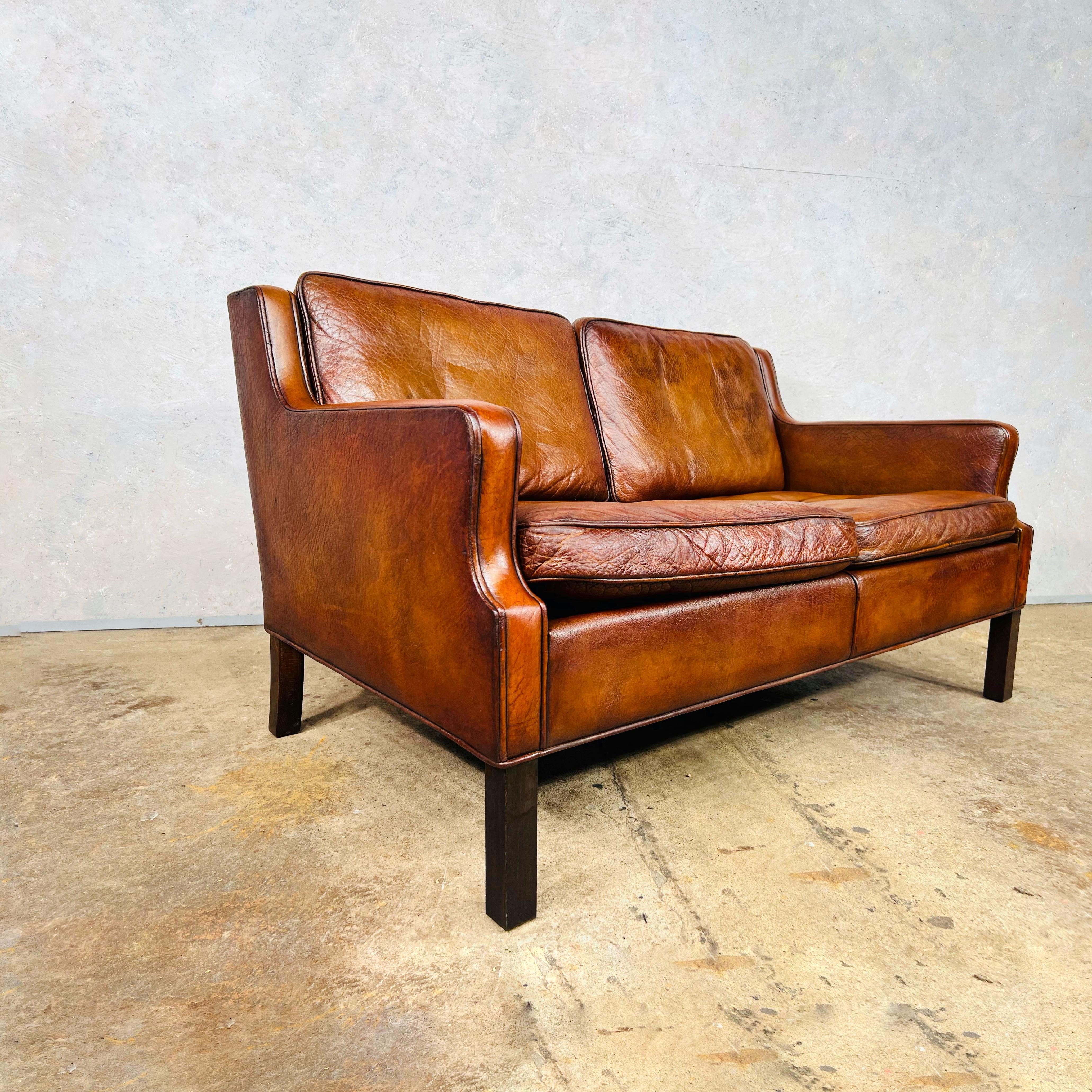 70s leather sofa