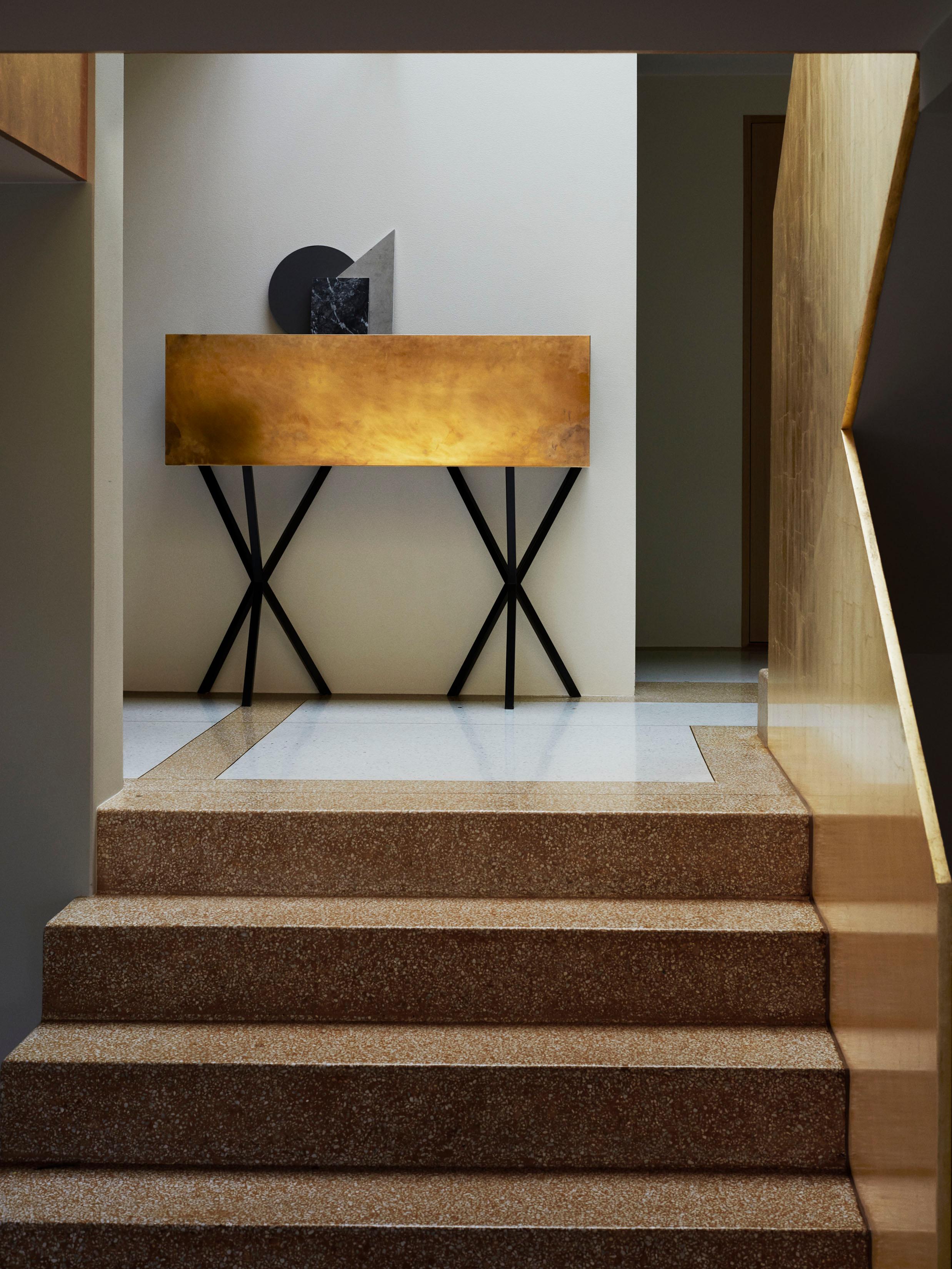 Inspired by a Classic Scandinavian secrétaire, this contemporary desk / bureau by Swedish architect and designer Per Soderberg provides a striking element for a range of interior settings. Handcrafted in Sweden, the piece can be used as a desk, a