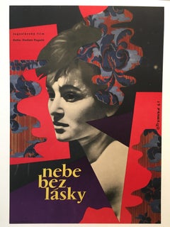 "Nebe Bez Lasky" Film Poster 1961 Original Vintage Poster