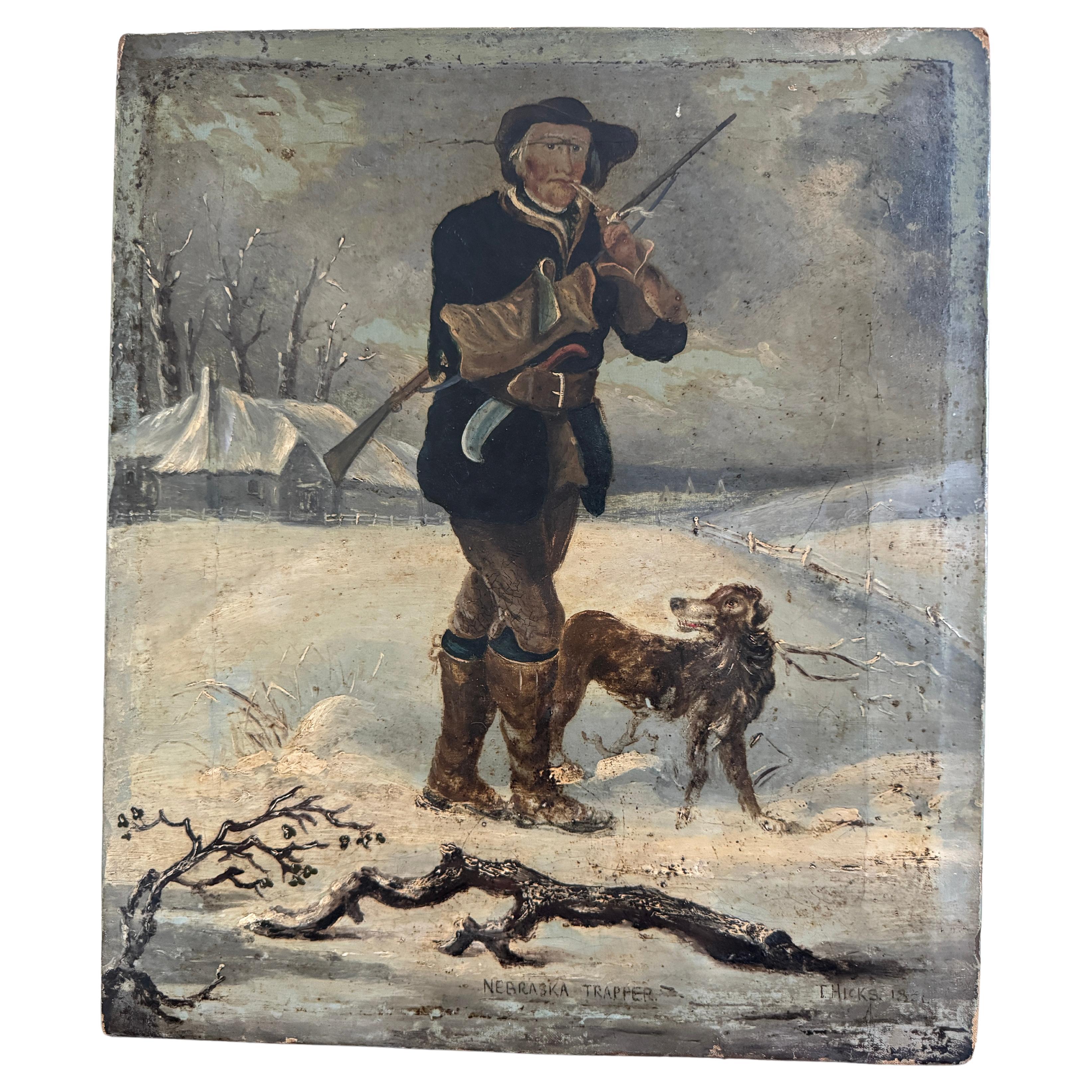 "Trapper del Nebraska", Thomas Hicks 1854 in vendita