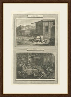 Nebuchadnezzar Among the Beasts and Belshazzar's Feast, Mortier, circa 1700