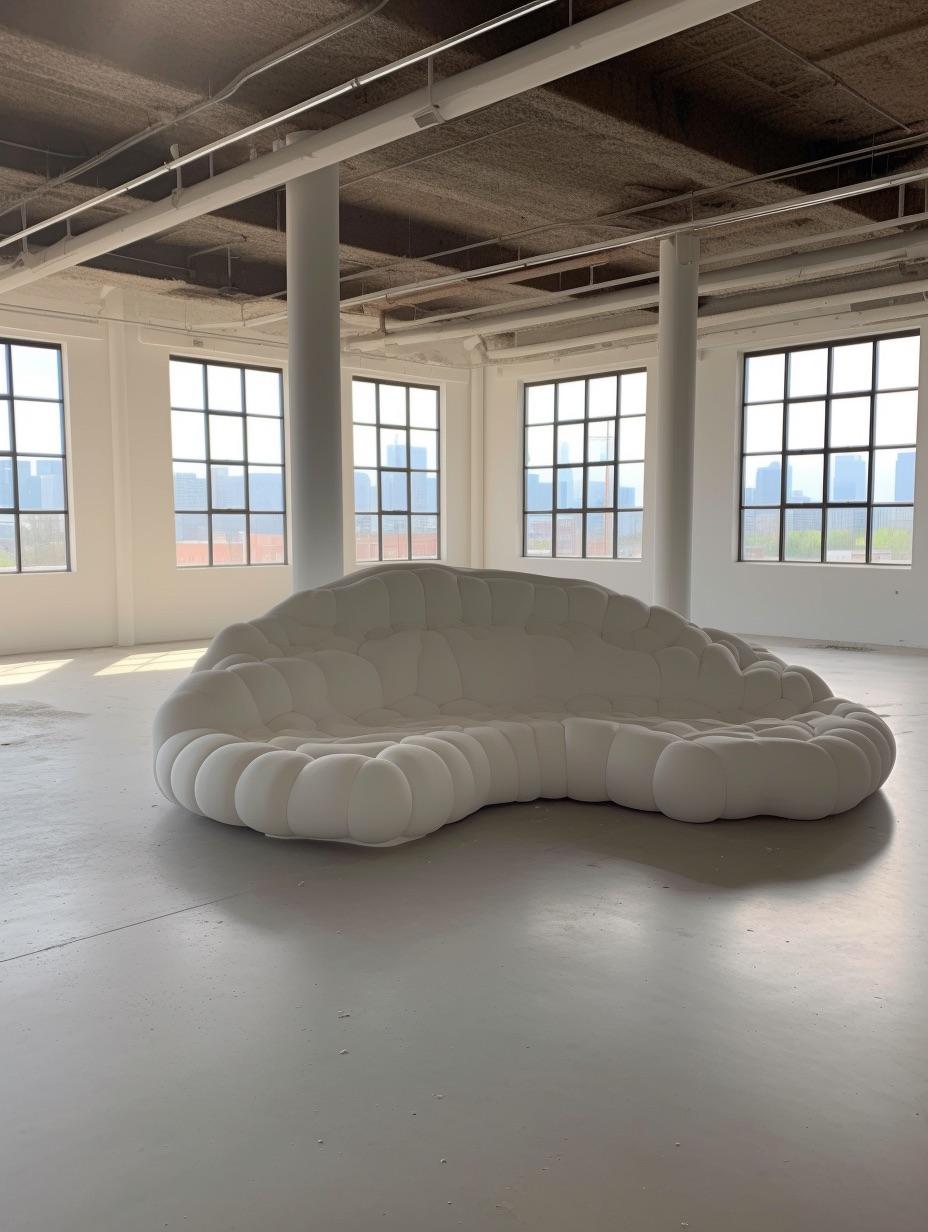Immergiti nel comfort senza confini del Nebula Cloud Sofa - 49.502.064un pezzo audace ispirato alle forme eteree delle nuvole cosmiche. Il suo design scultoreo, l'imbottitura e i contorni fluidi creano una sensazione di lusso senza peso,