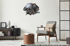 Nebula Custom Handpainted Banaca Fabric LED Chandelier from Mirei Monticelli