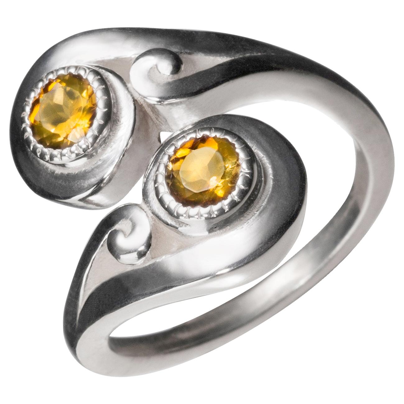 Nebula Crossover Sterling Silver Ring