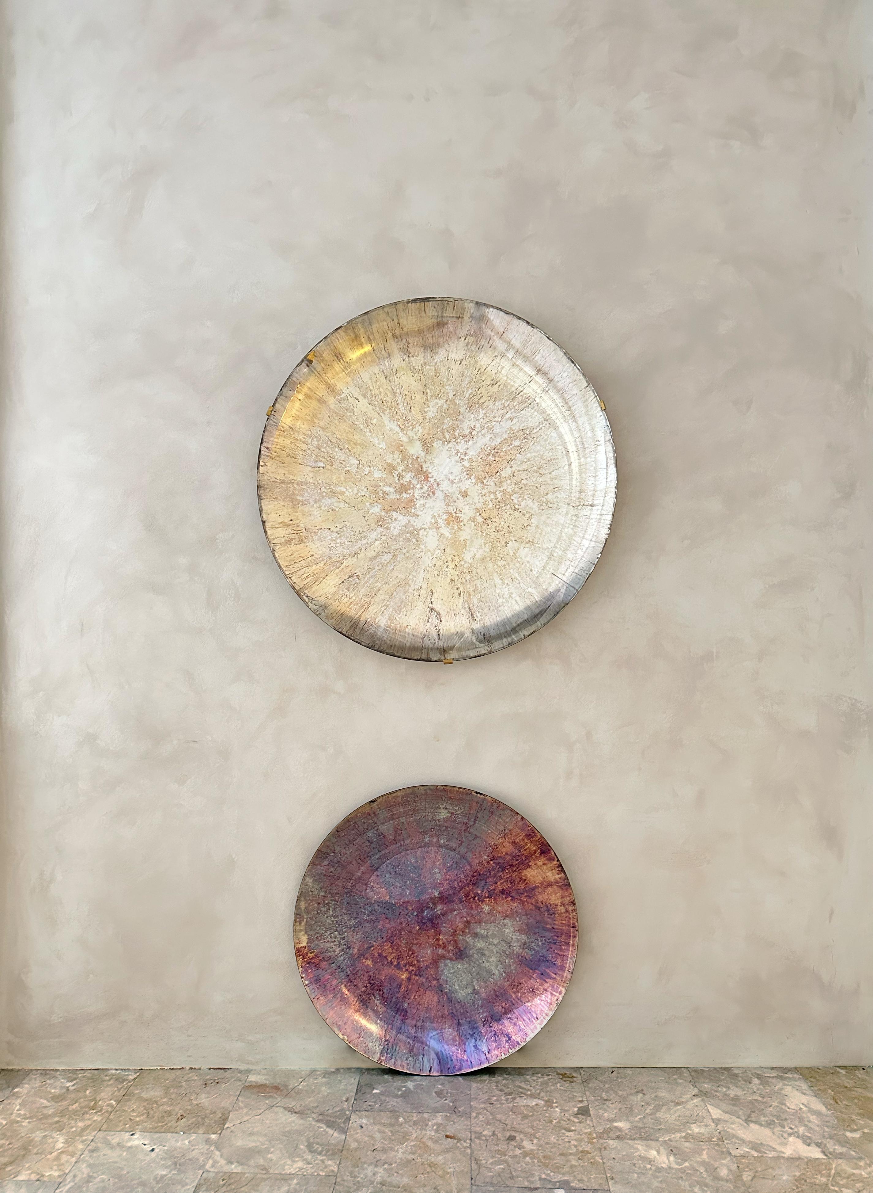 Post-Modern Limited Edition Nebula IIV Concave Multicolor Oxidized Mirror by Homa For Sale