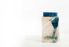 nebula Teti Home Decor Vase in palissandro marble + cyanotype